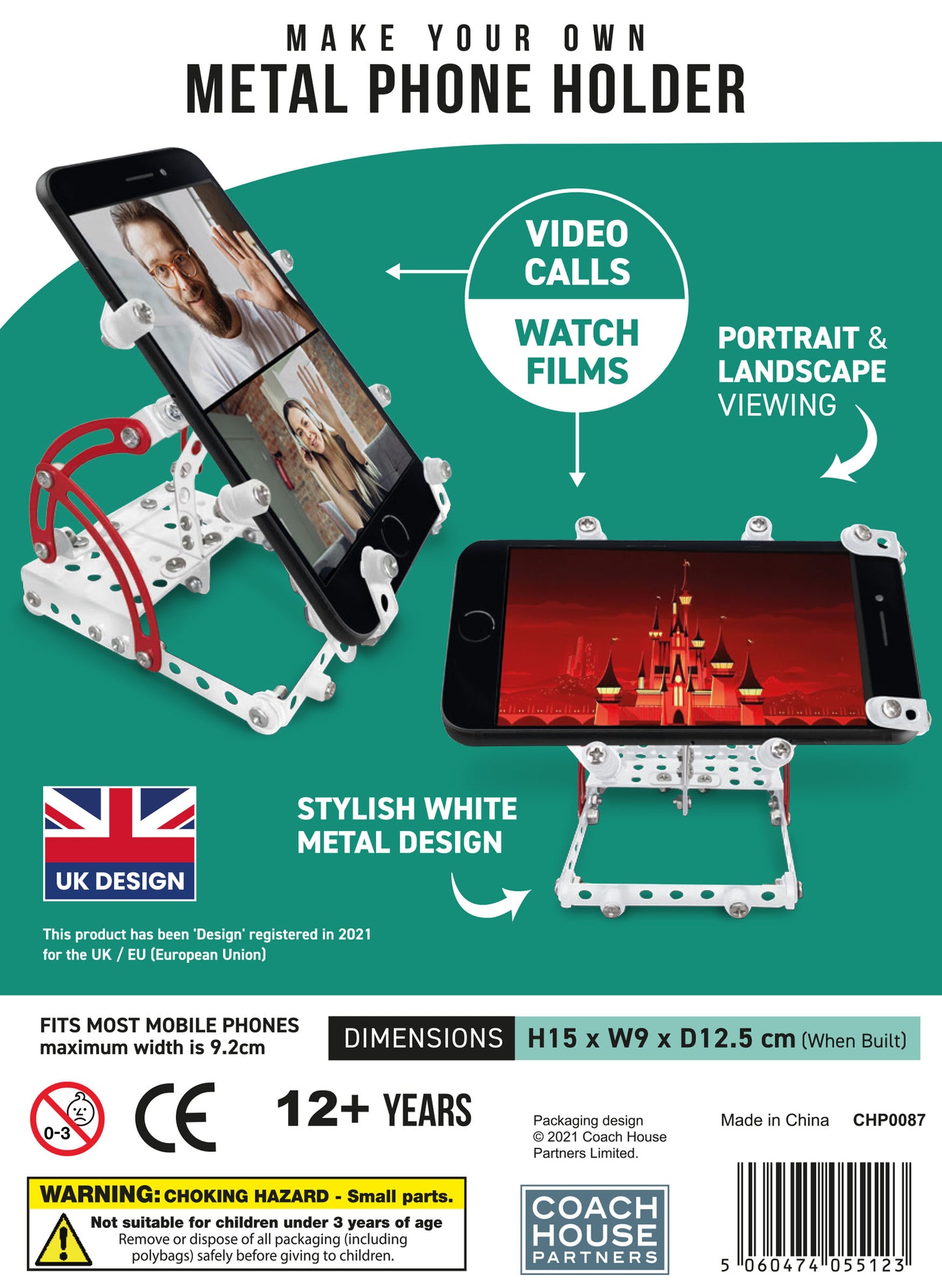 Make Your Own Metal Mobile Phone Holder (White)