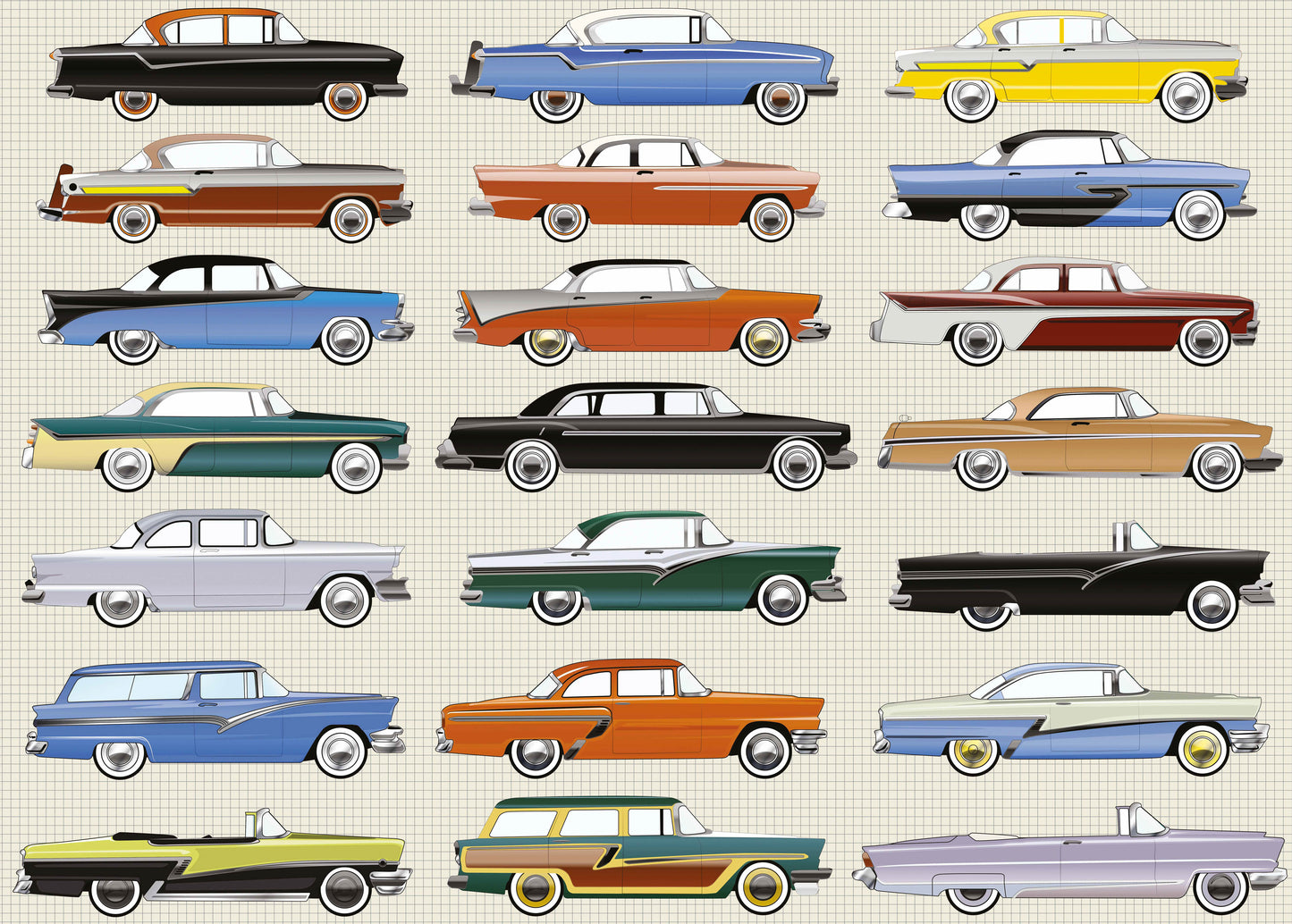 Classic American Car 1000 Piece Jigsaw Puzzle