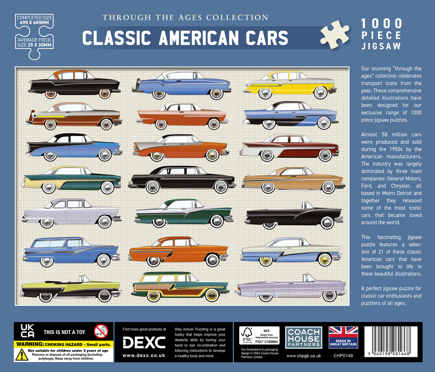 Classic American Car 1000 Piece Jigsaw Puzzle