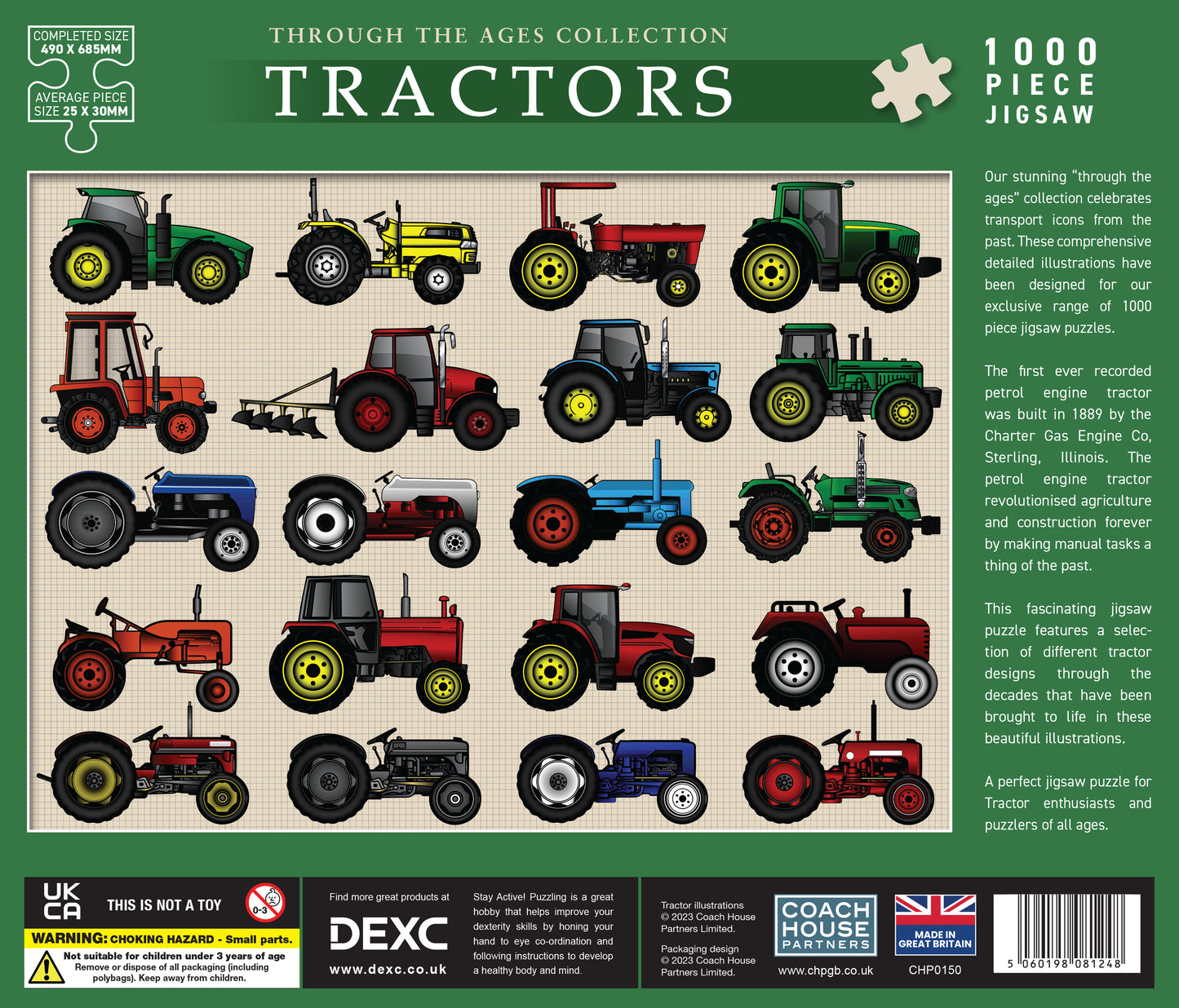 Tractors 1000 Piece Jigsaw Puzzle