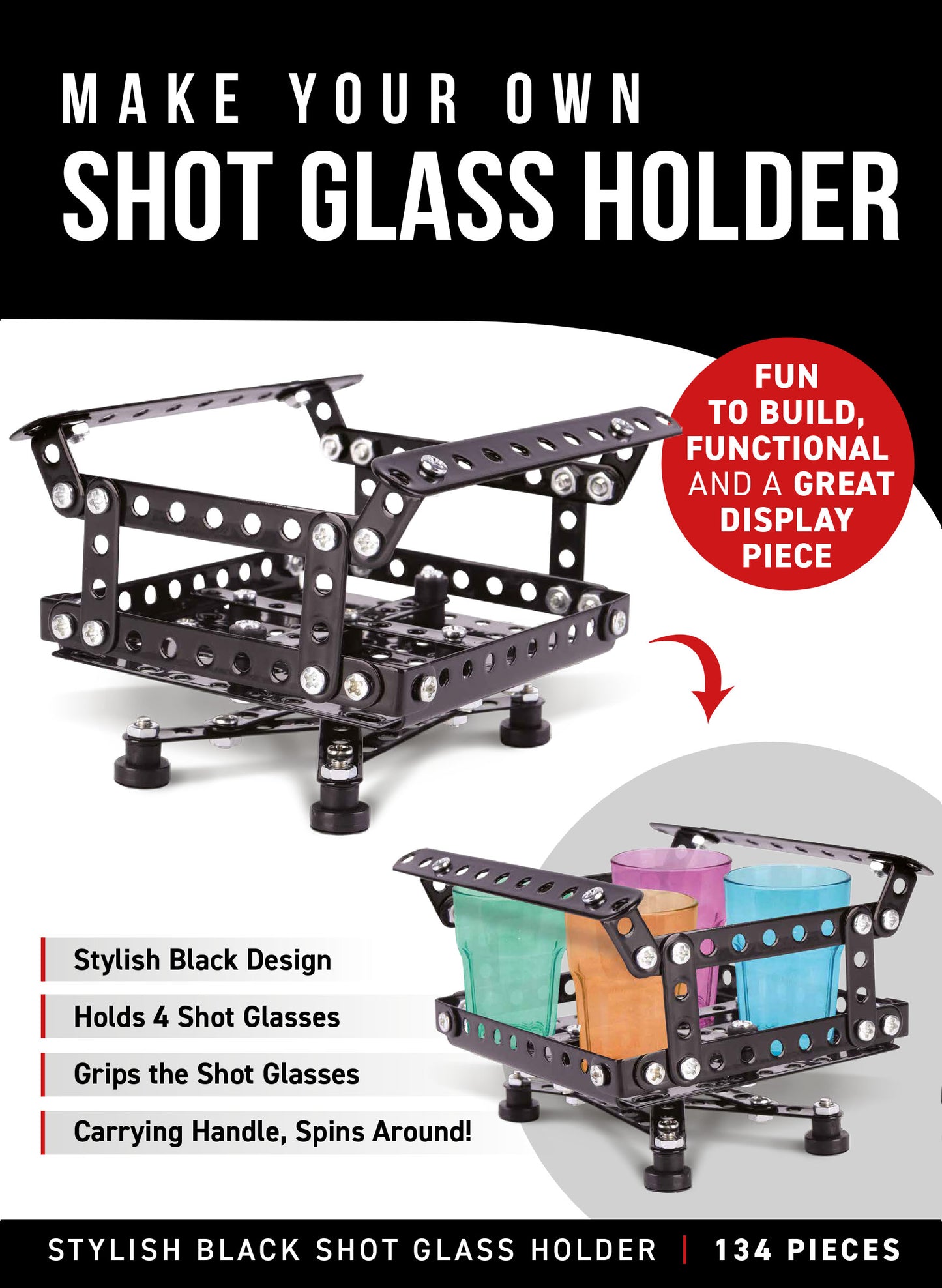 Make Your Own Metal Shot Glass Holder