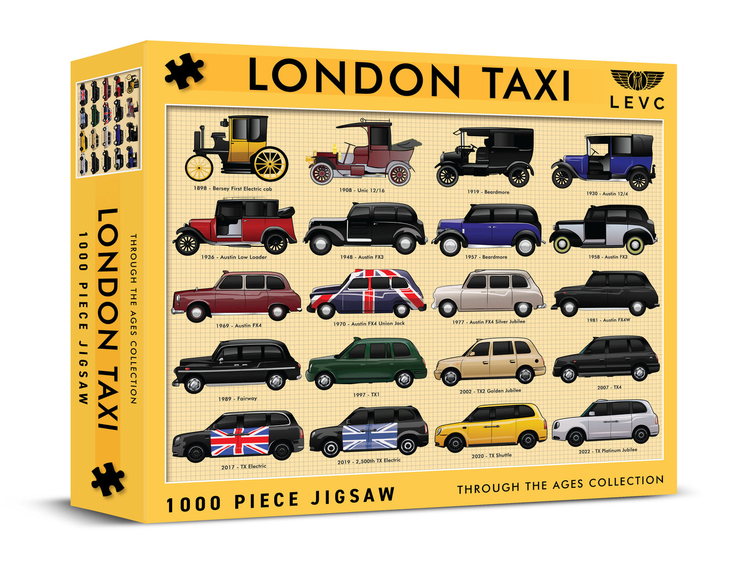 London Taxis 1000 Piece Jigsaw Puzzle