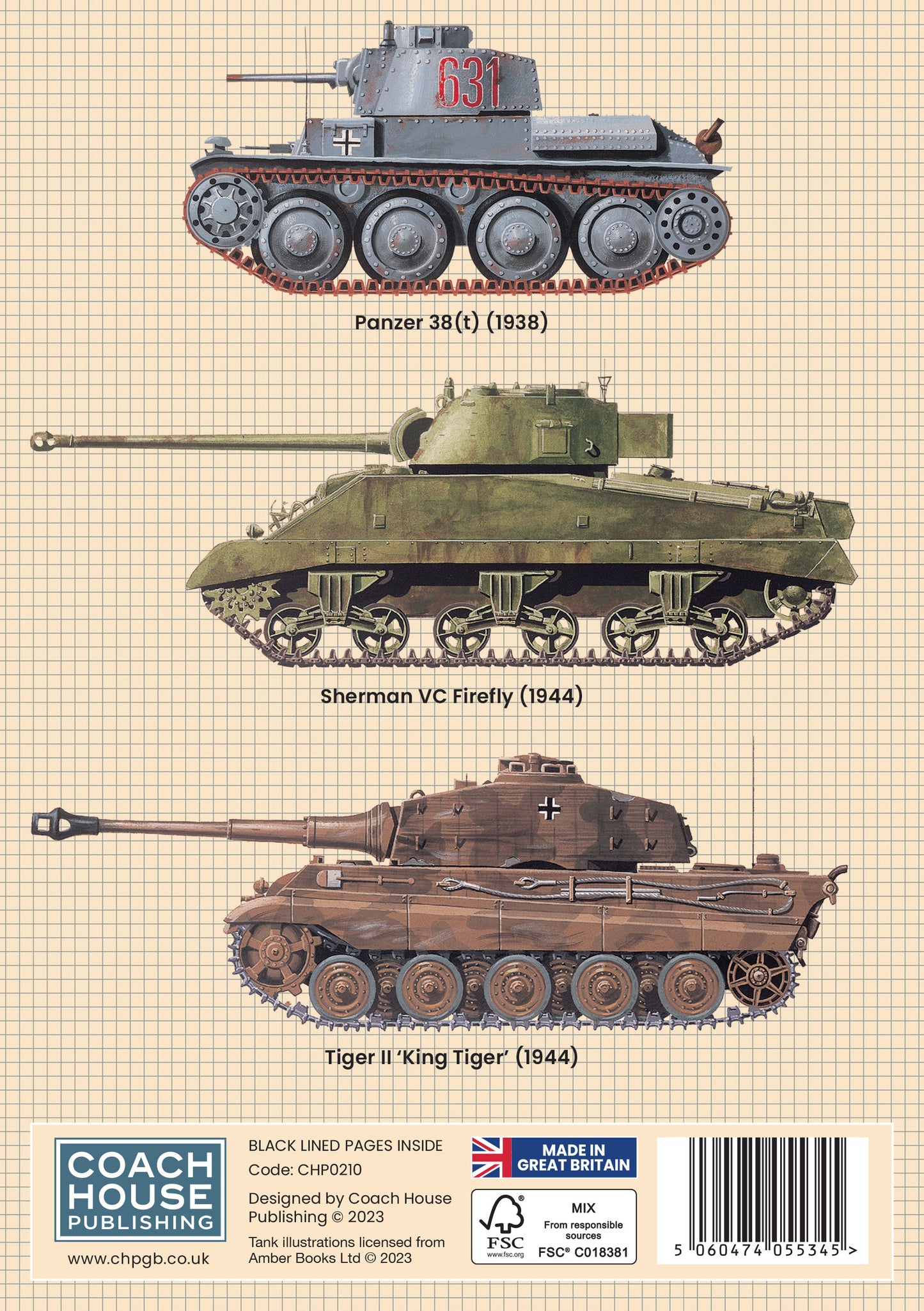 Tanks A5 Softback Notebook