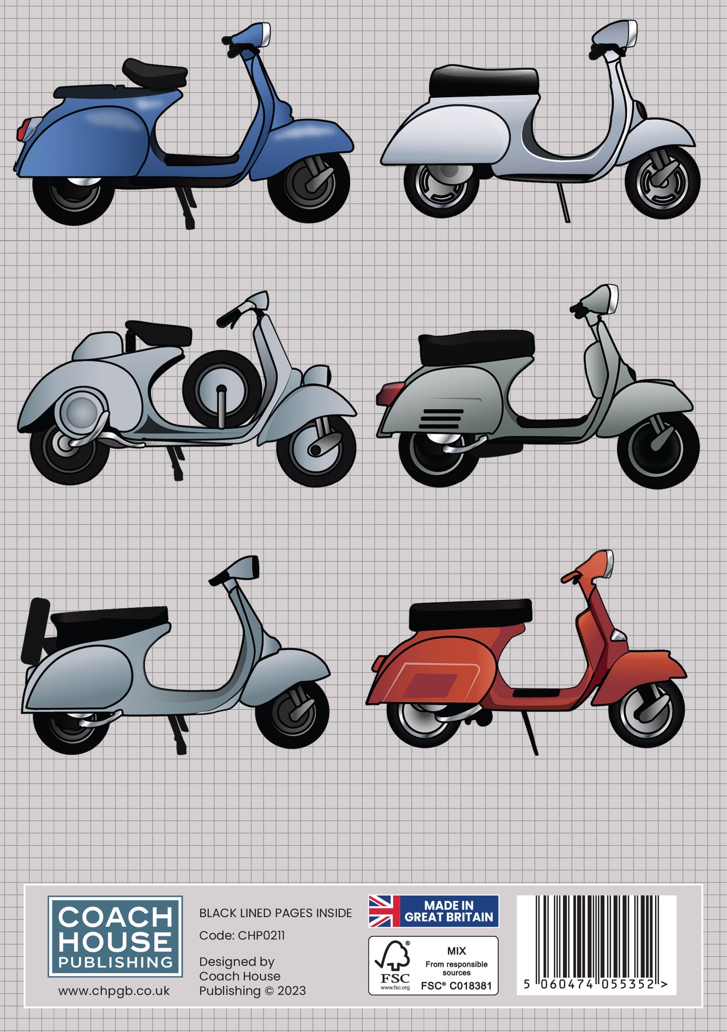 Scooters Softback A5 Notebook