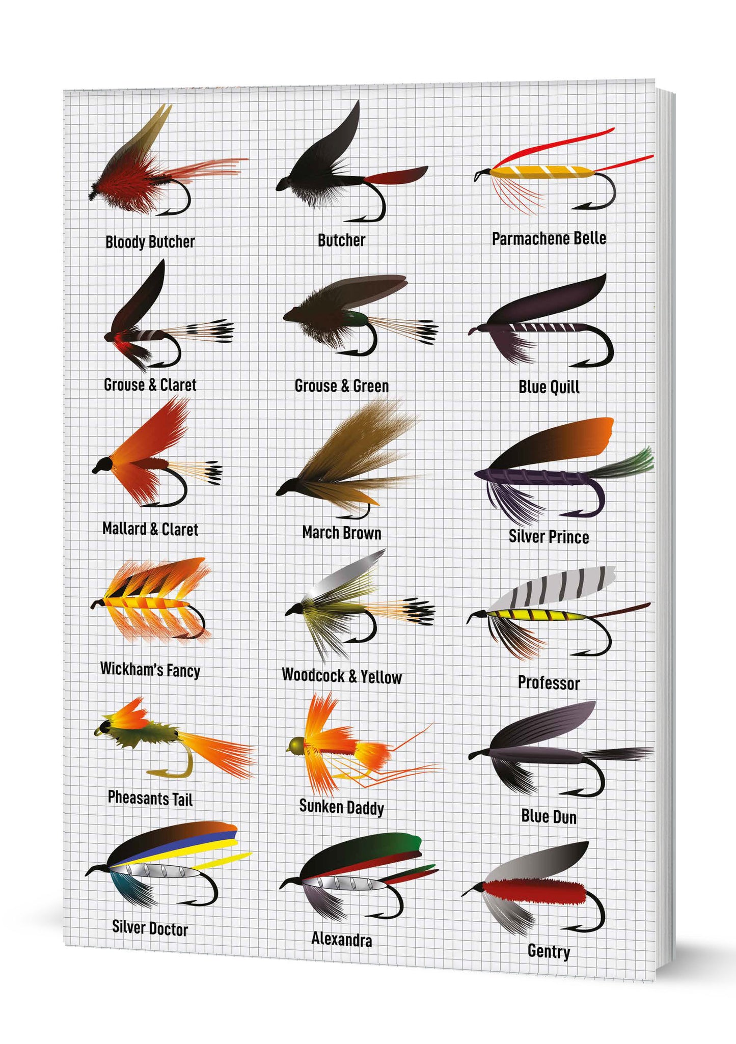 Vintage Fly Fishing A5 Softback Notebook