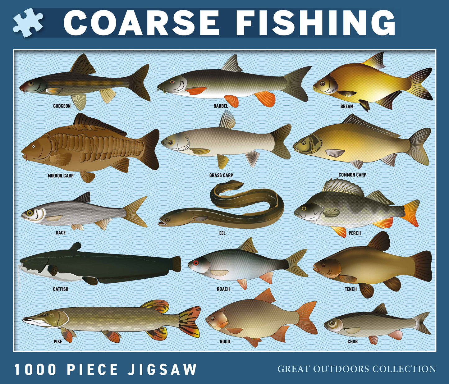 Coarse Fish 1000 Piece Jigsaw Puzzle