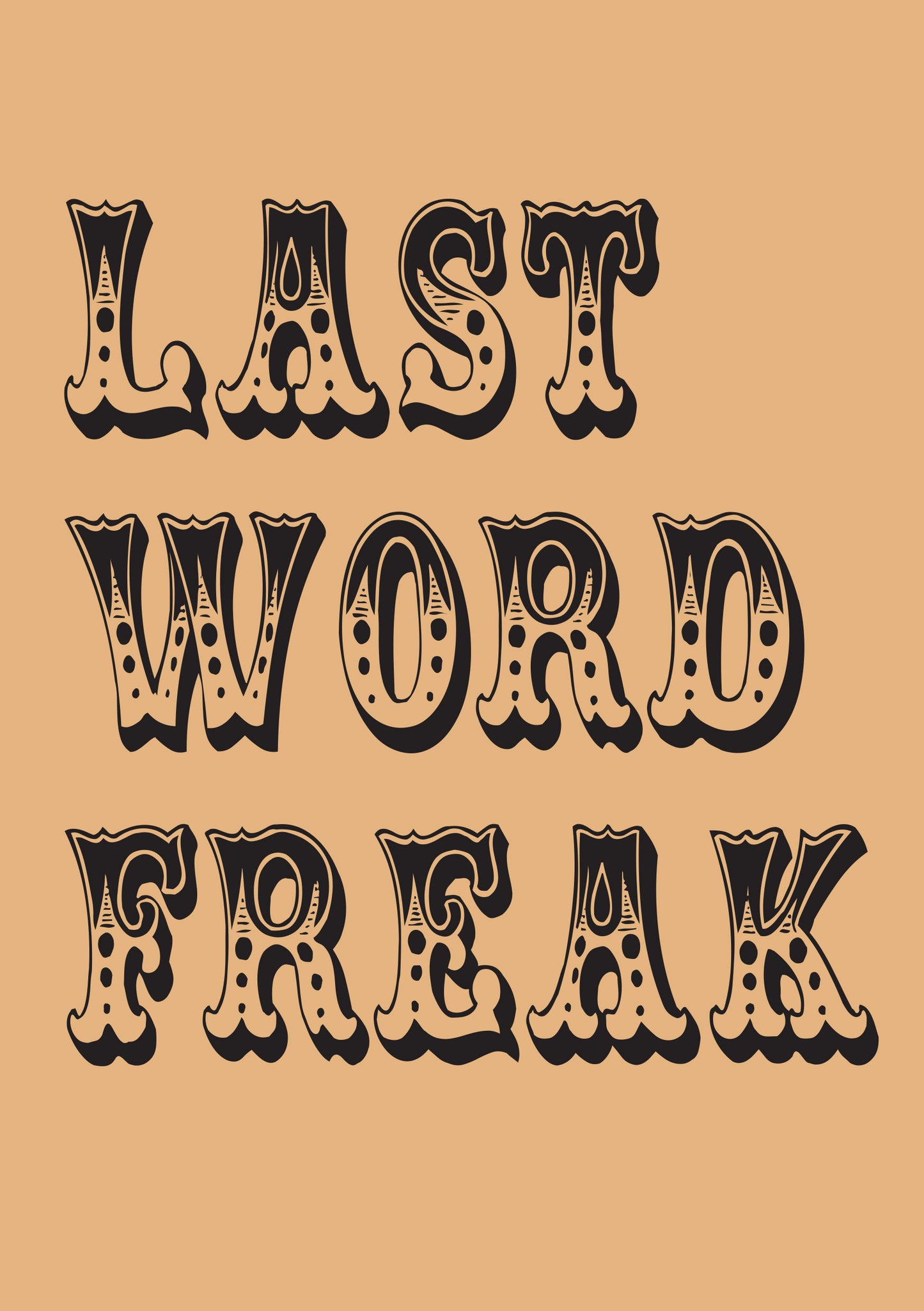 Last Word Freak A5 Notebook