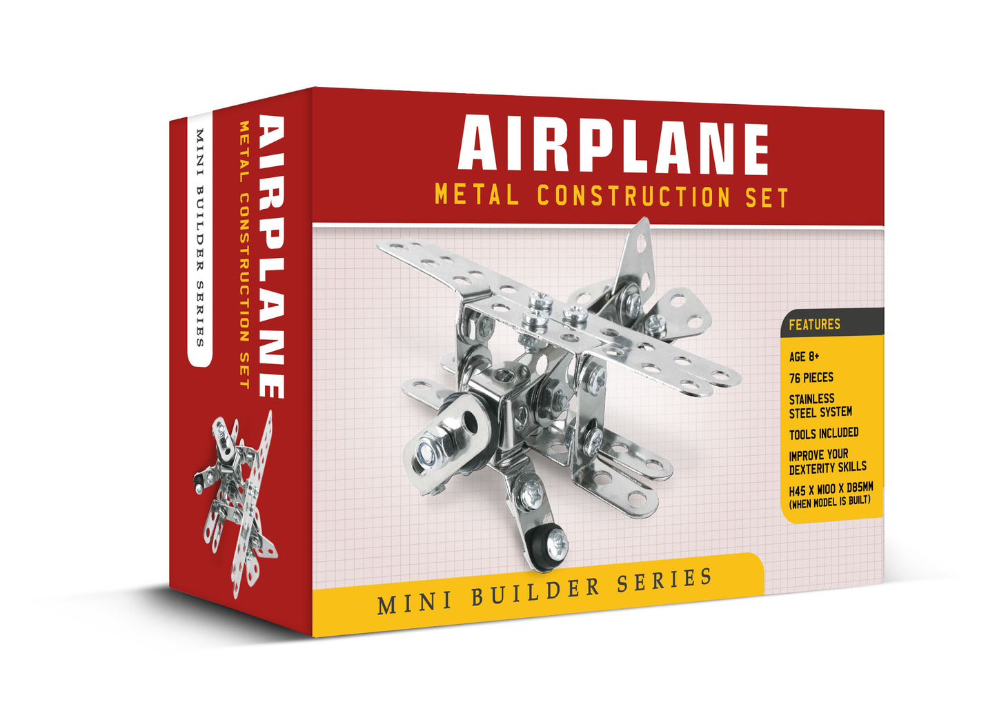 Mini Builder Series Airplane Metal Construction Set
