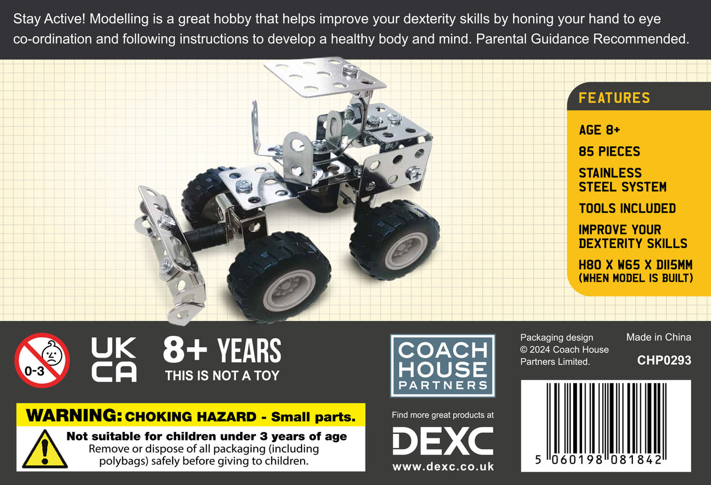Mini Builder Series Front Loader Metal Construction Set