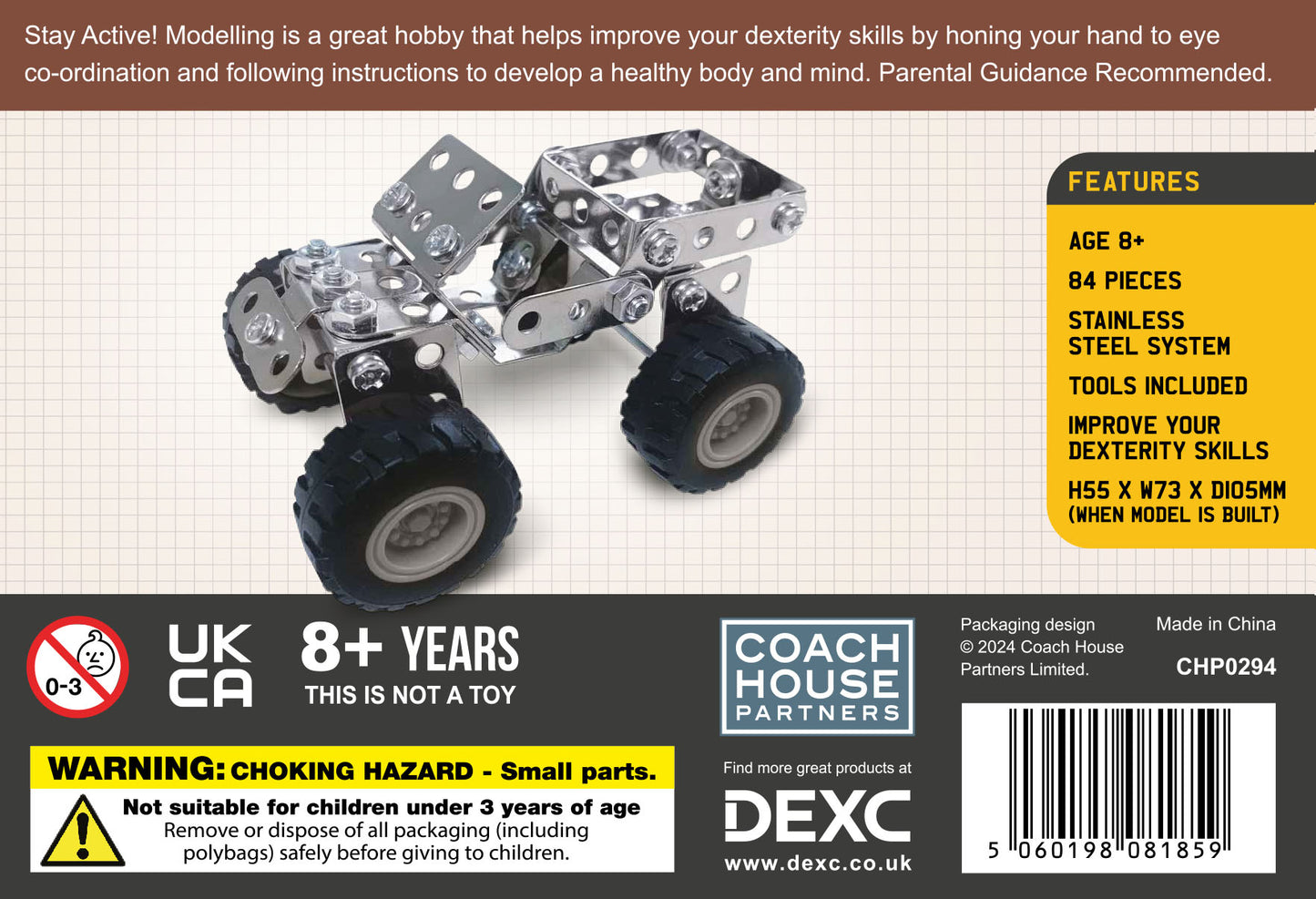 Mini Builder Series Dune Buggy Metal Construction Set