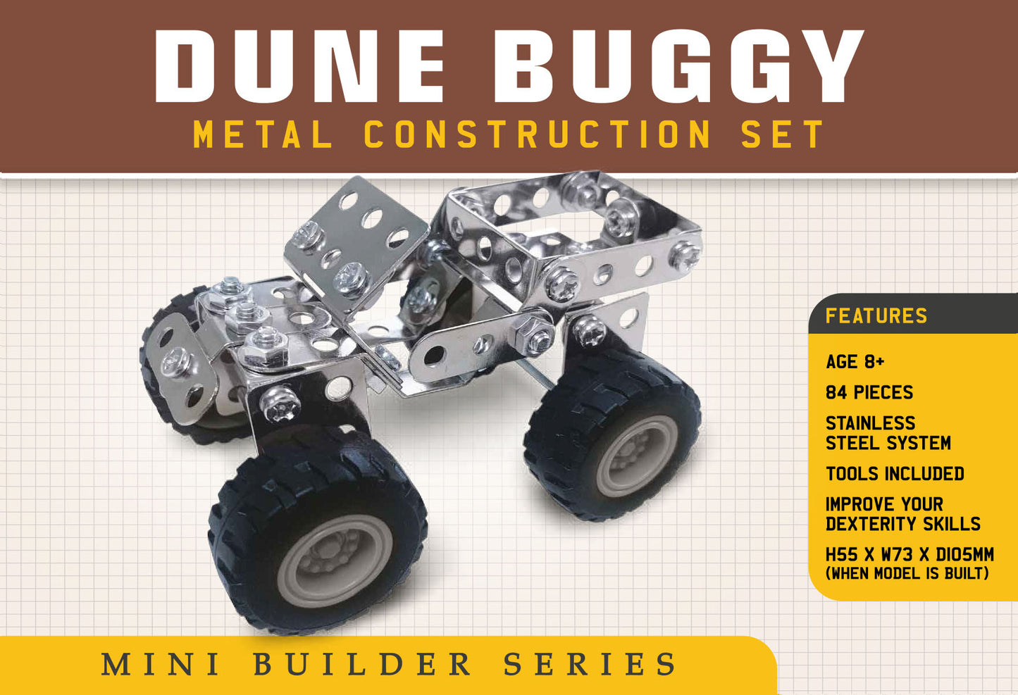 Mini Builder Series Dune Buggy Metal Construction Set