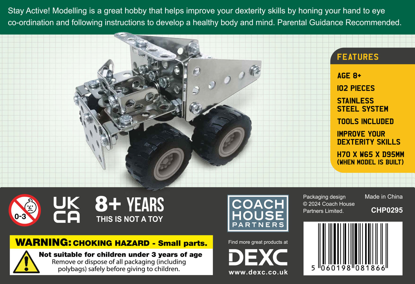 Mini Builder Series Truck Metal Construction Set