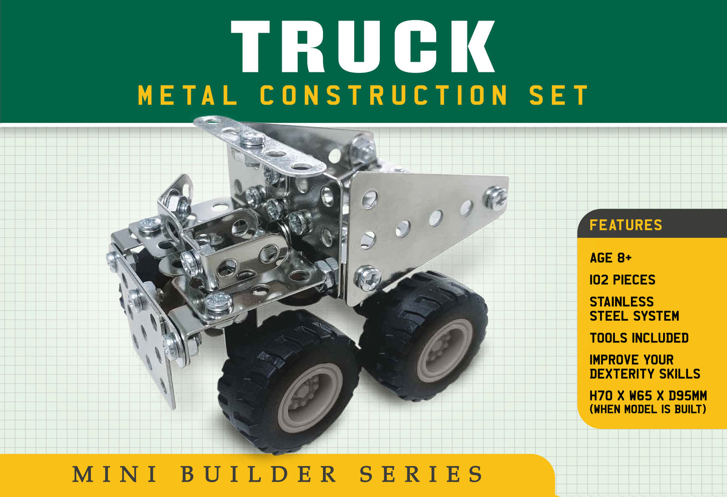 Mini Builder Series Truck Metal Construction Set
