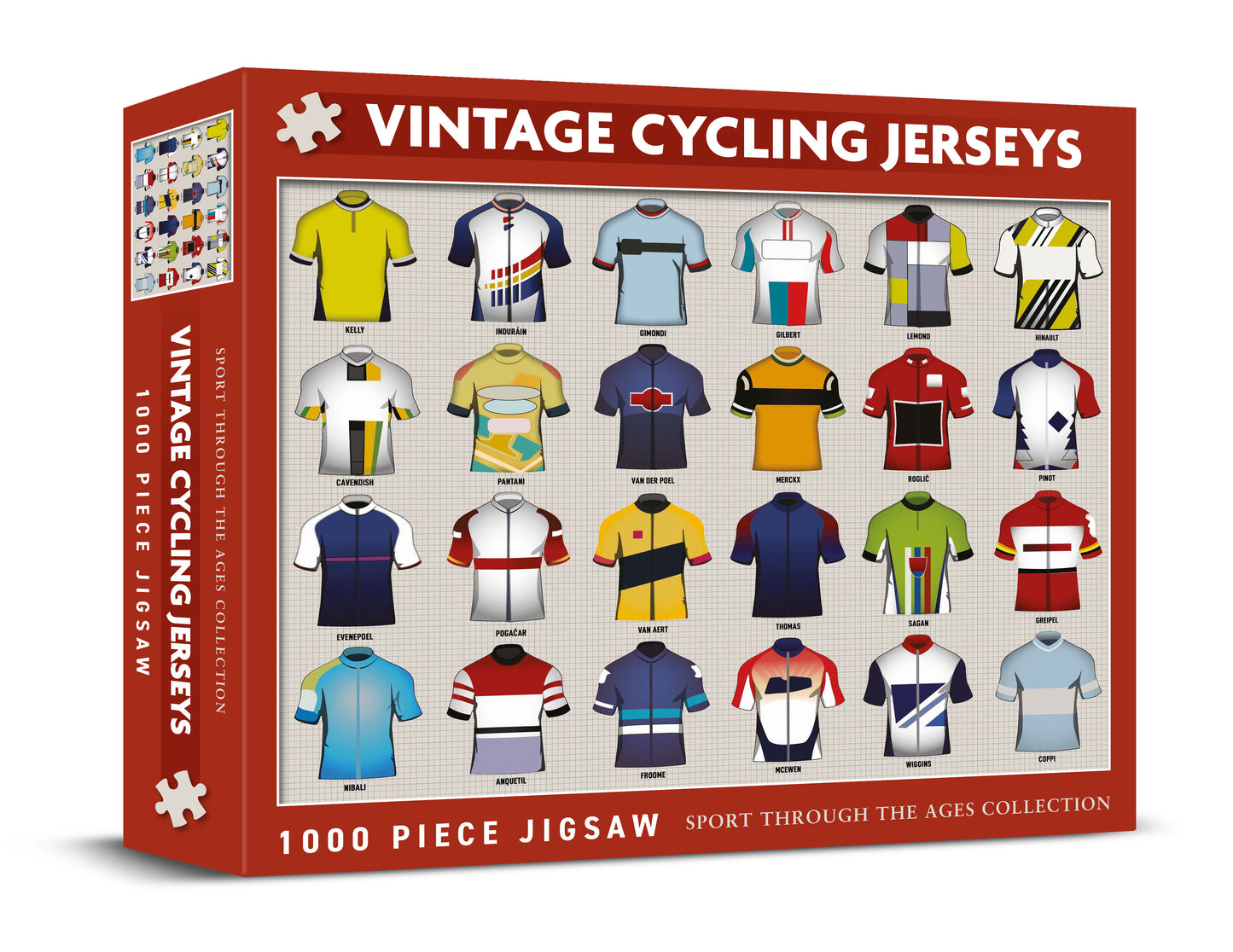 Vintage Cycling Jerseys 1000 Piece Jigsaw Puzzle