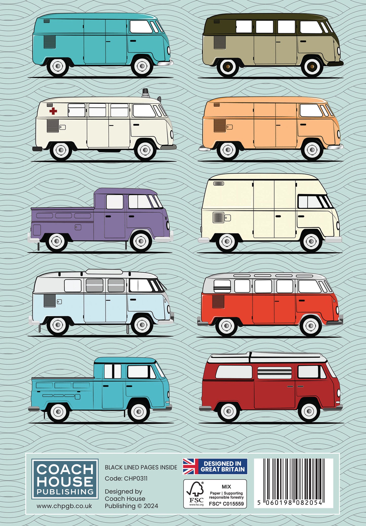 Camper Van Hardcover A5 Notebook