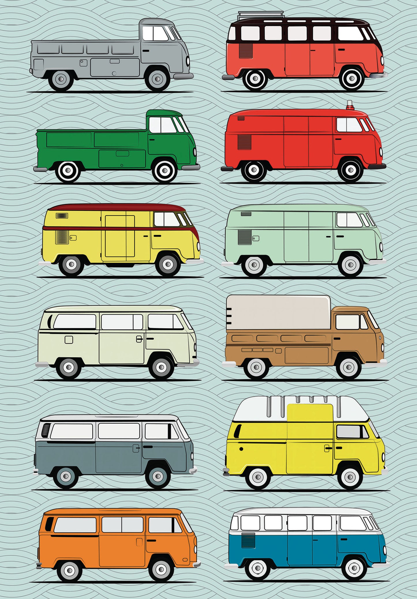 Camper Van Hardcover A5 Notebook