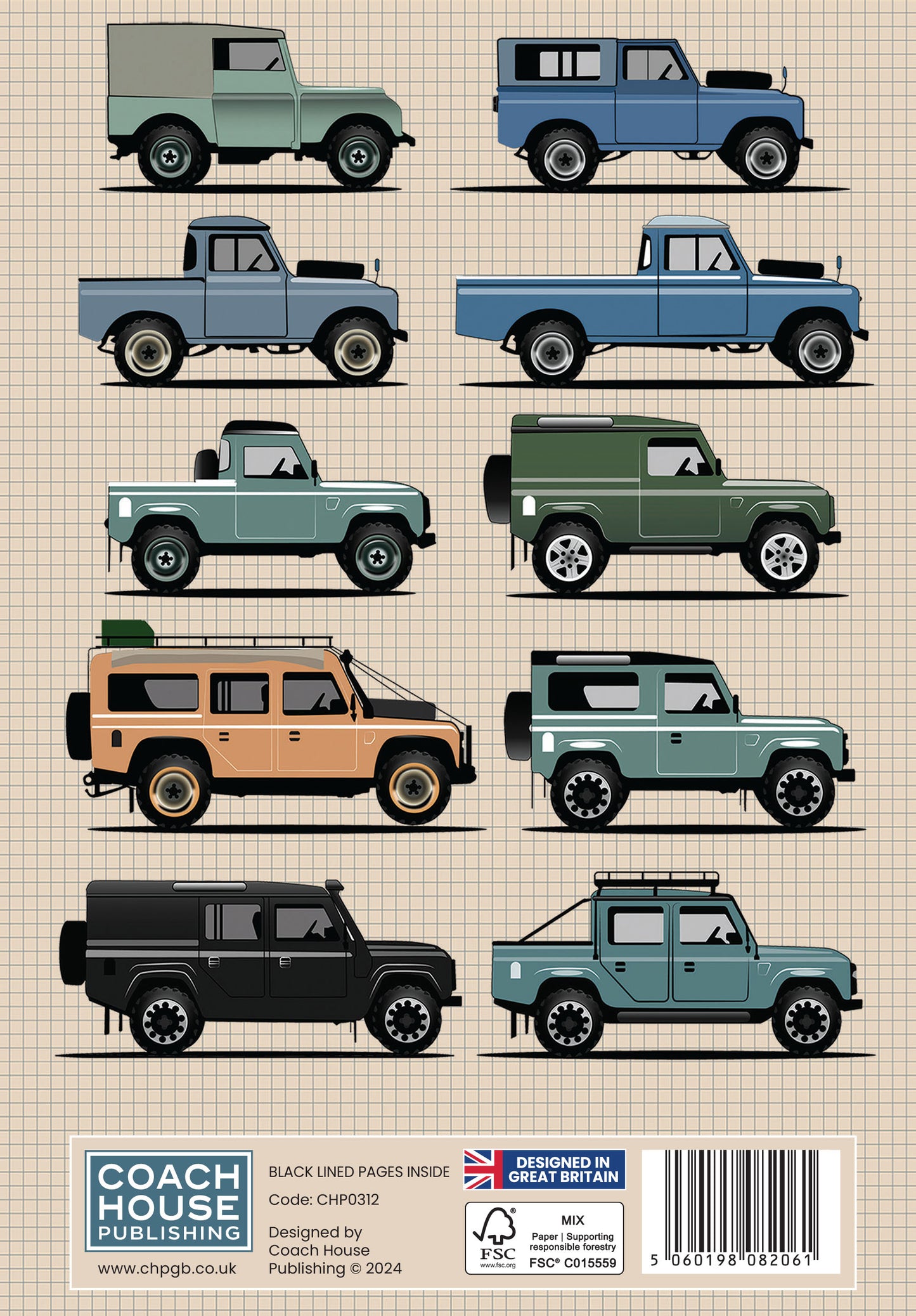 Land Rover Hardcover A5 Notebook