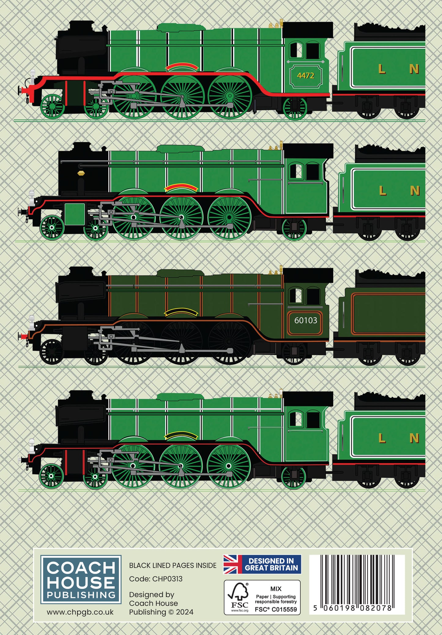 Flying Scotsman Hardcover A5 Notebook