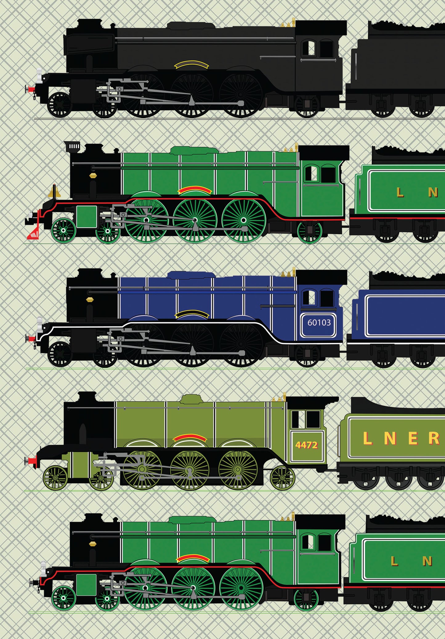 Flying Scotsman Hardcover A5 Notebook