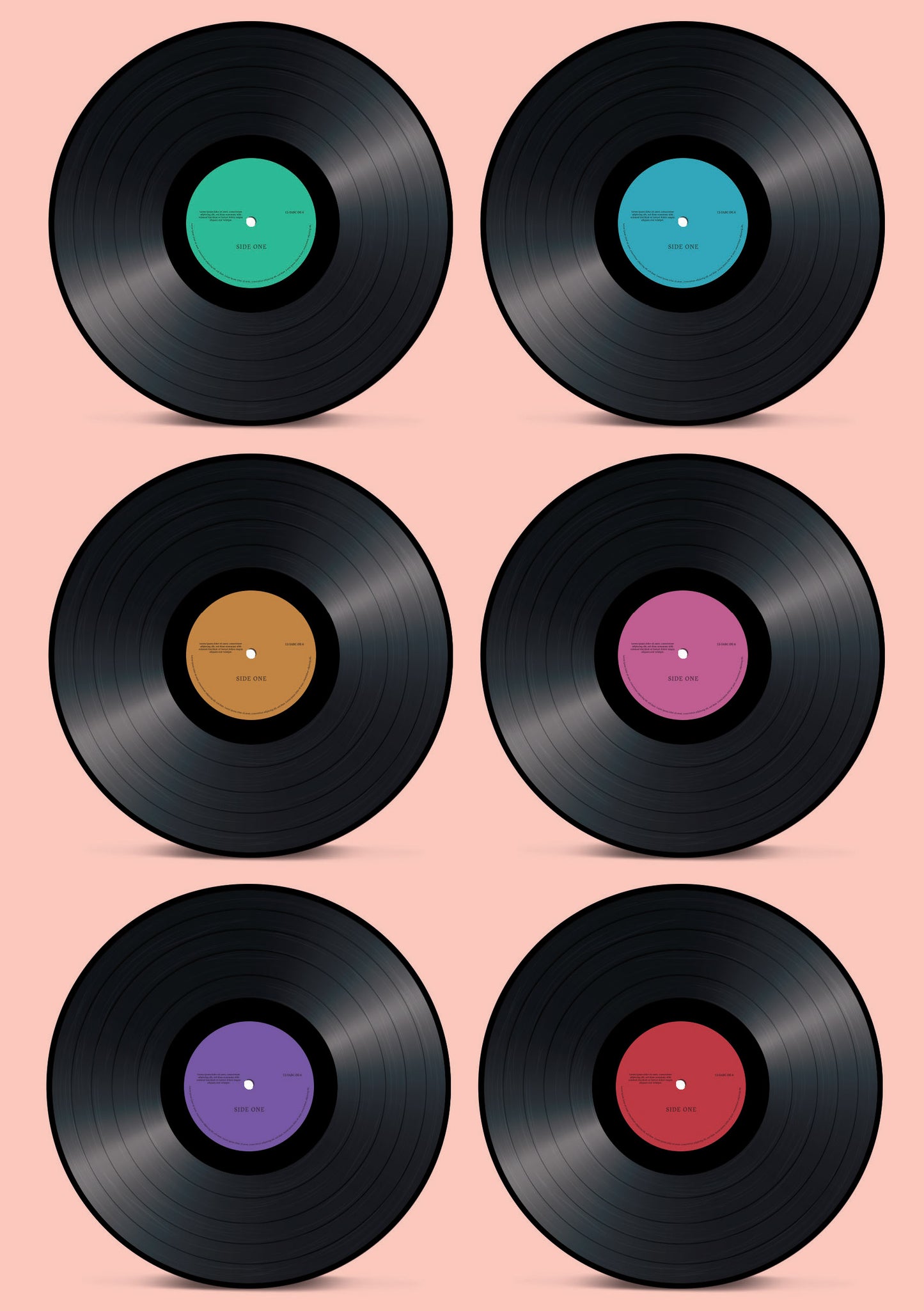 Vinyl Record A5 Softback Notebook