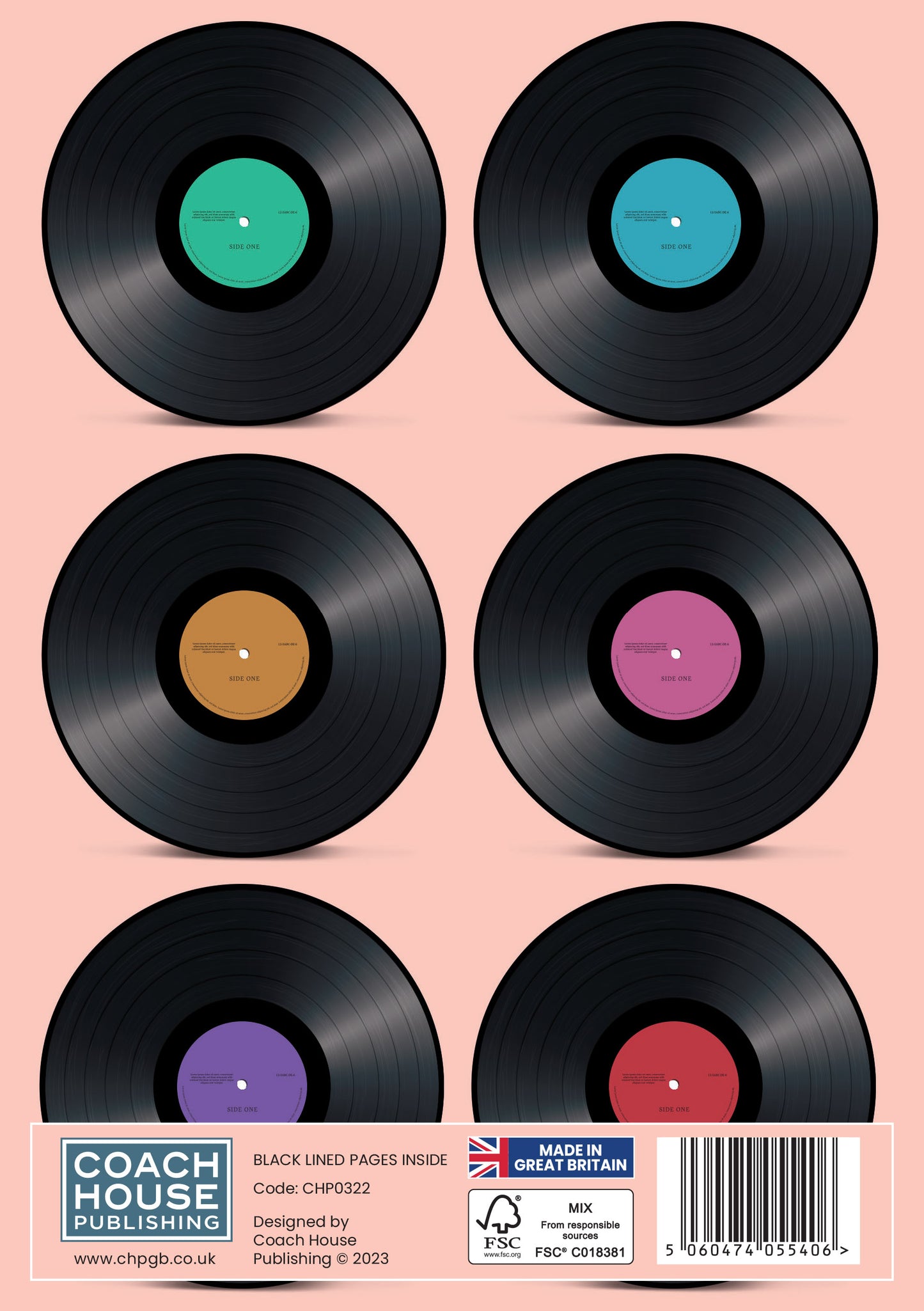 Vinyl Record A5 Softback Notebook