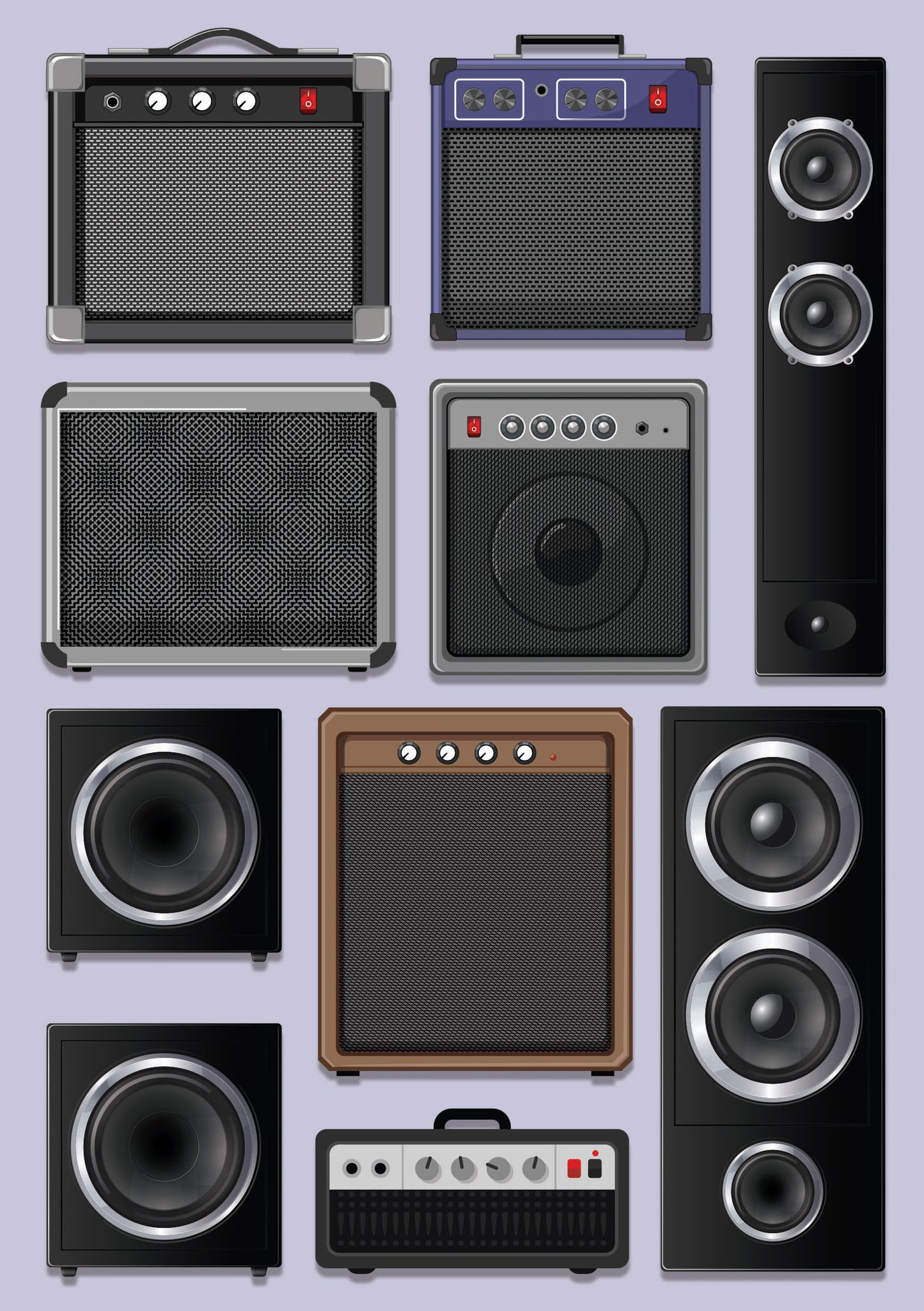 Music Speaker A5 Softback Notebook