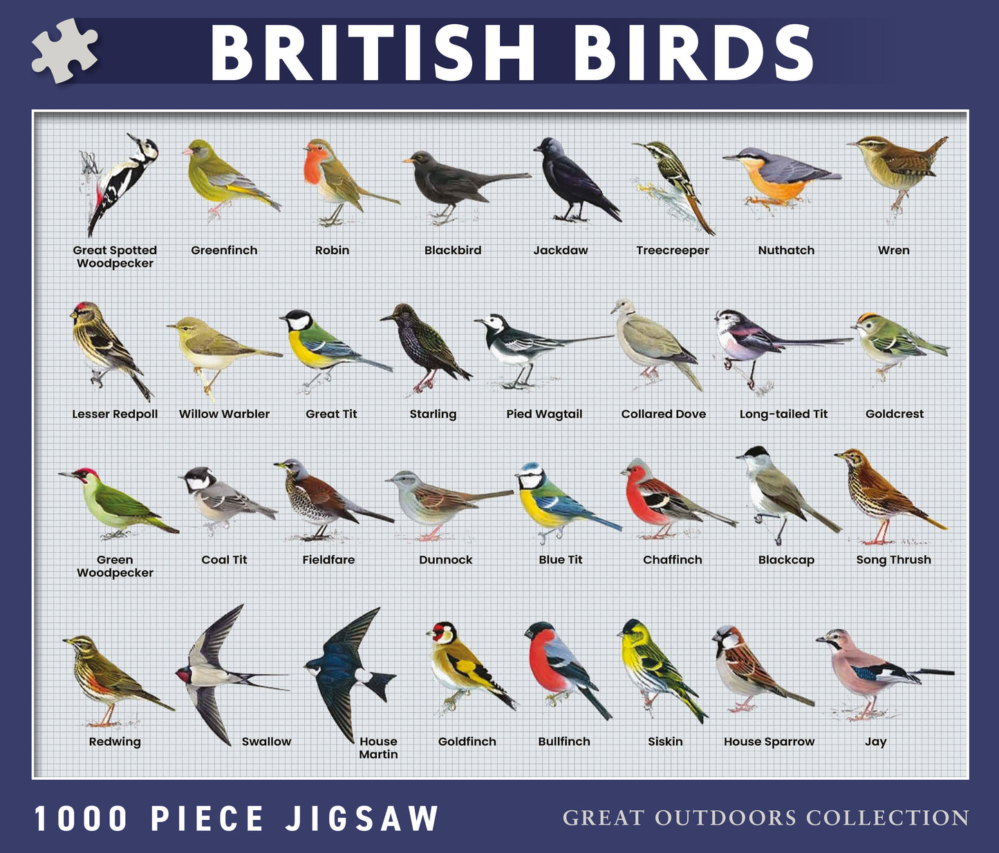 British Birds 1000 Piece Jigsaw