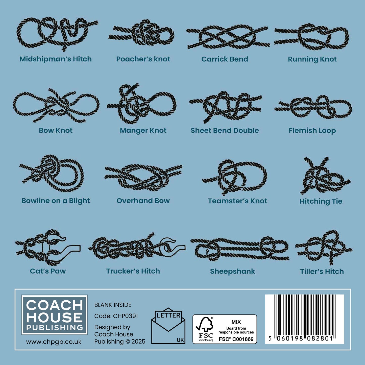 Knots Greetings Card (150x150 Blank)