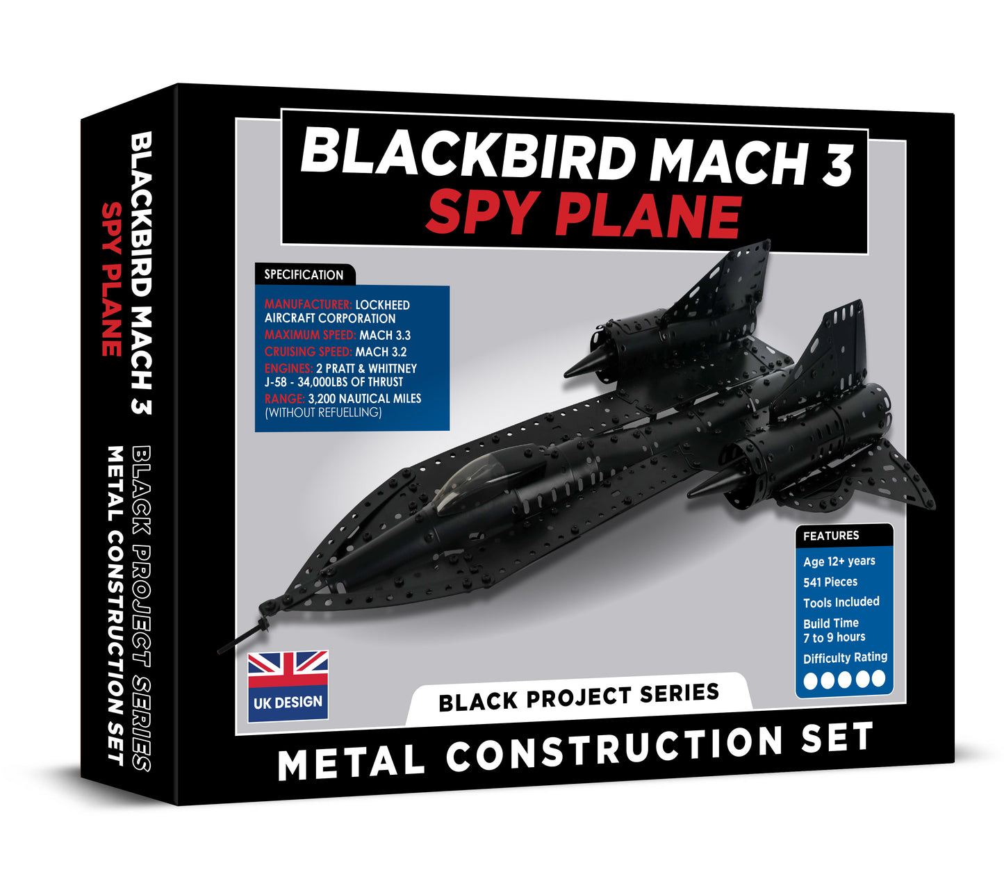 Blackbird SR71 Airplane Construction Set