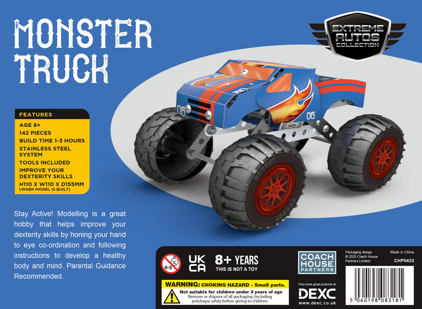 Monster Truck Metal Construction Set