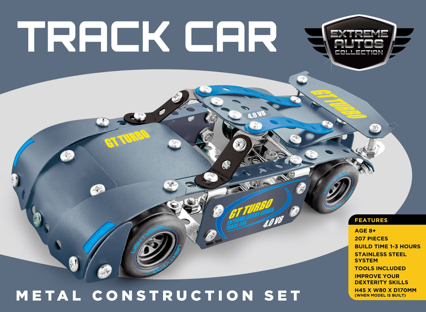 Track Car Metal Construction Set