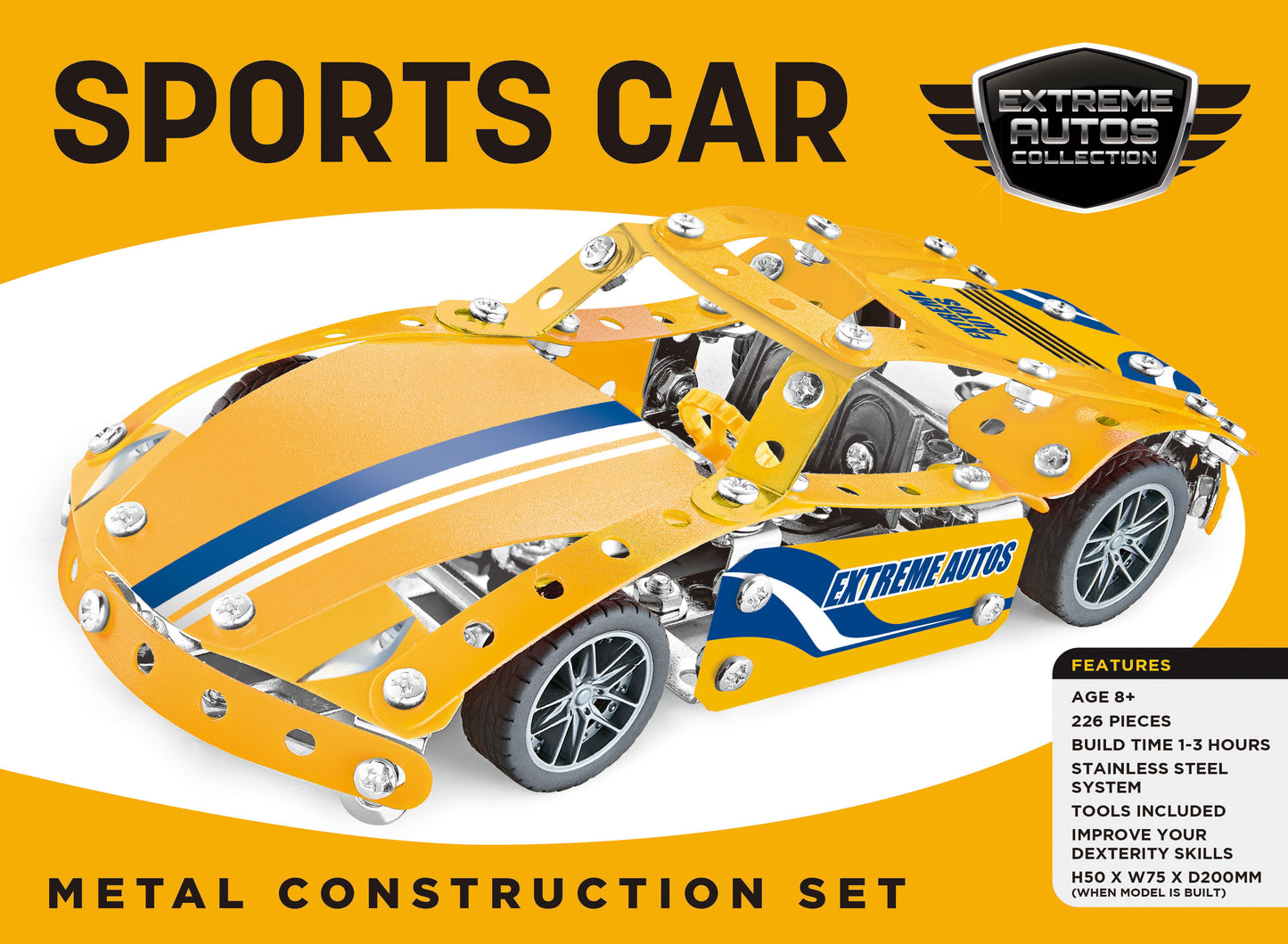 Sports Car Metal Construction Set
