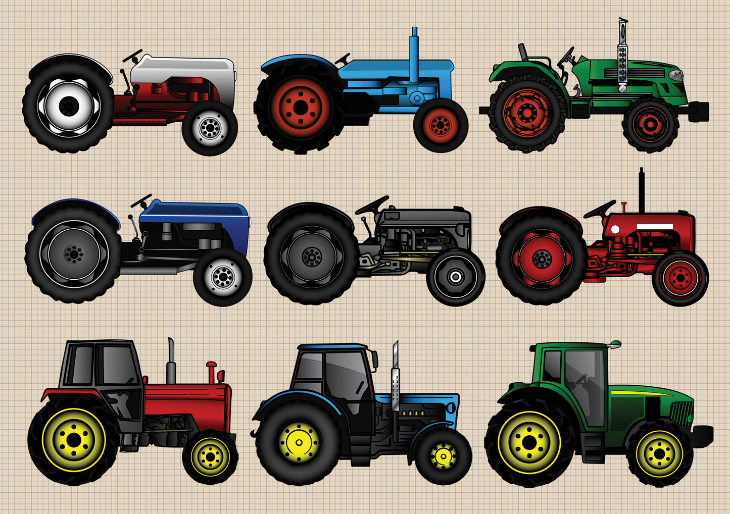 Tractors 99 Piece Jigsaw