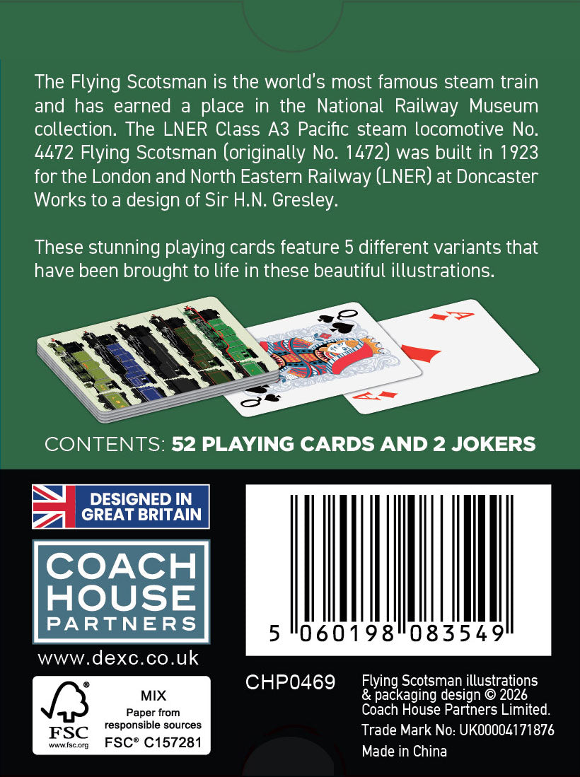 Flying Scotsman Playing Cards
