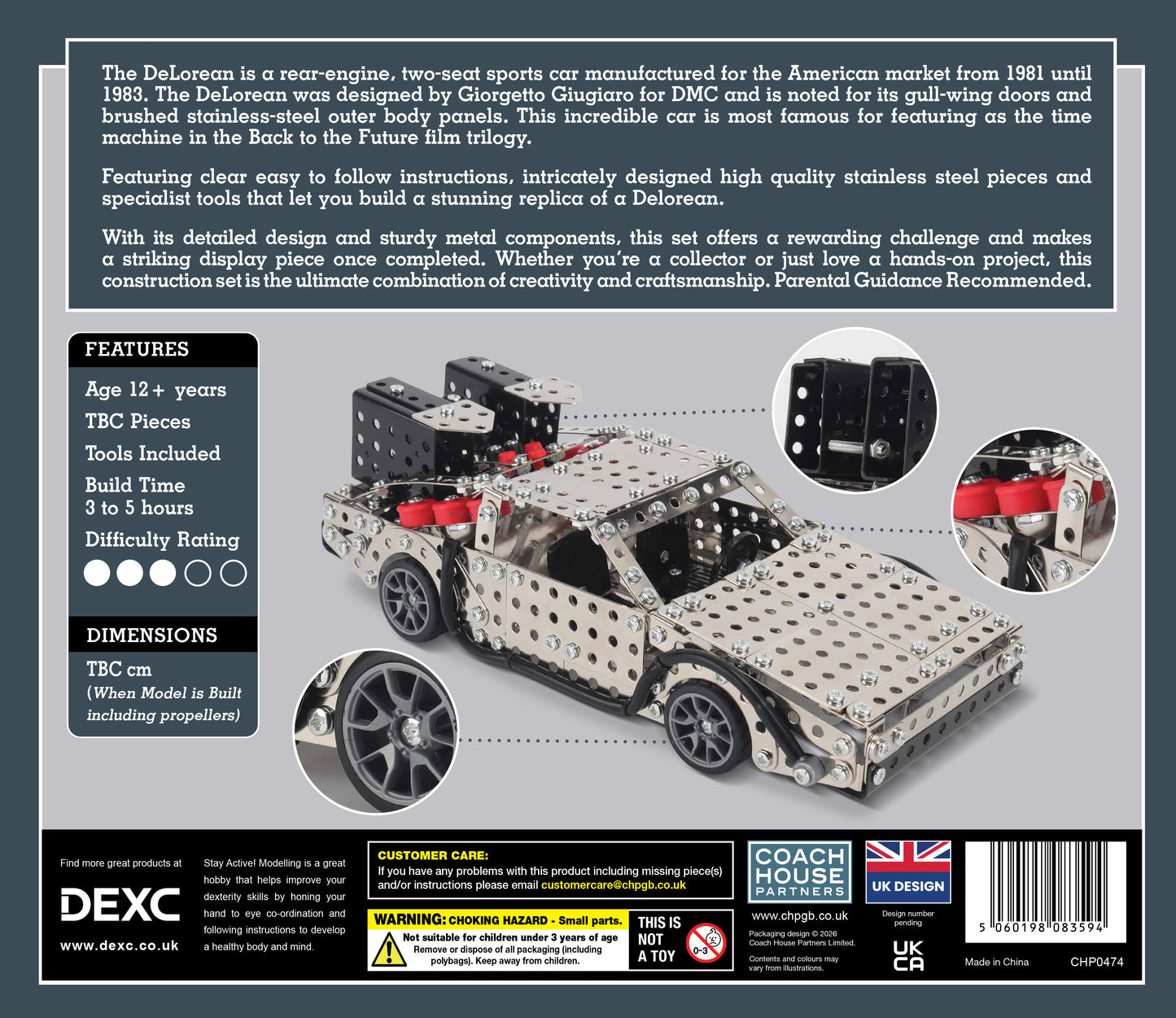 Delorean Metal Construction Set