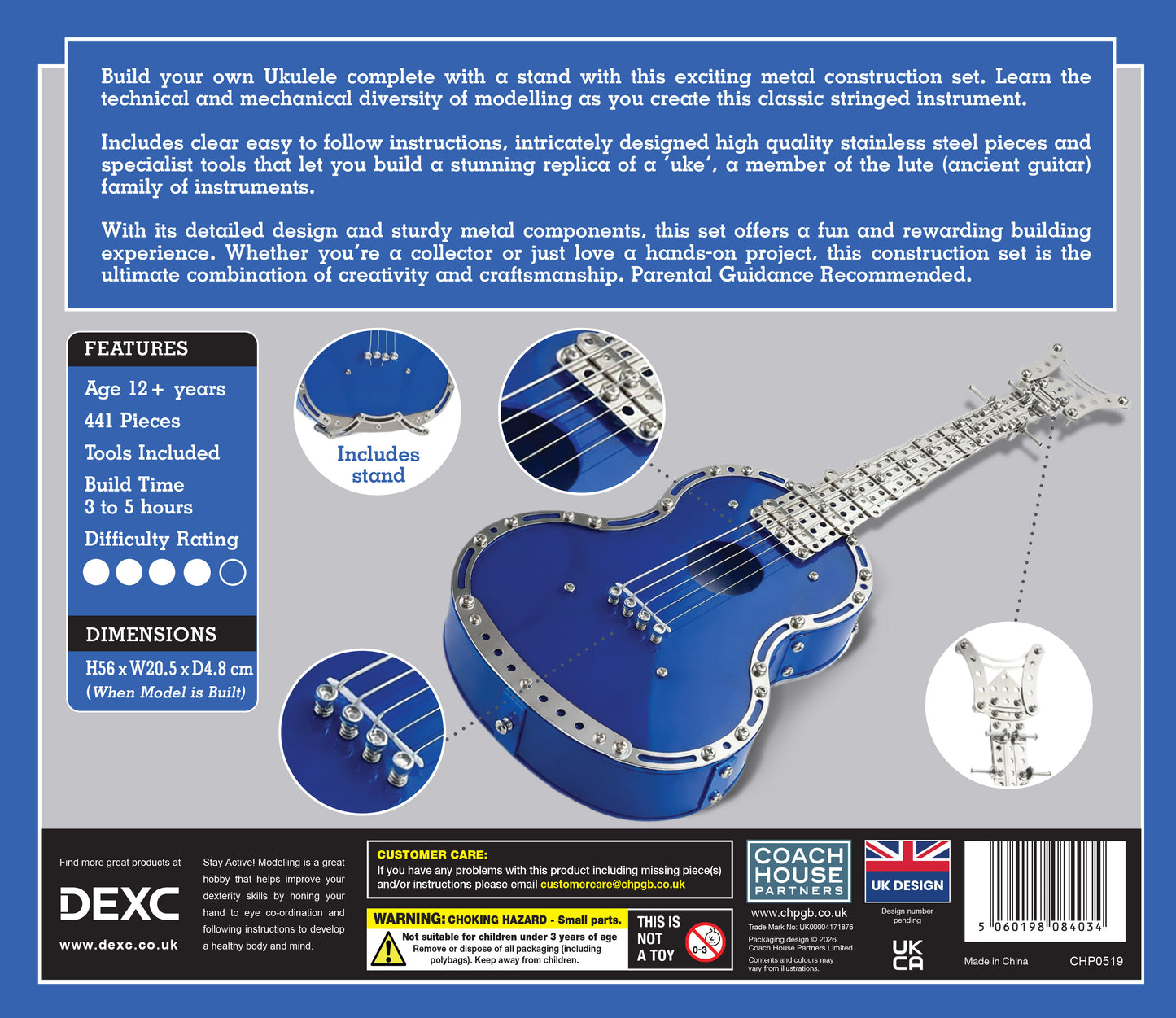 Ukulele Metal Construction Set