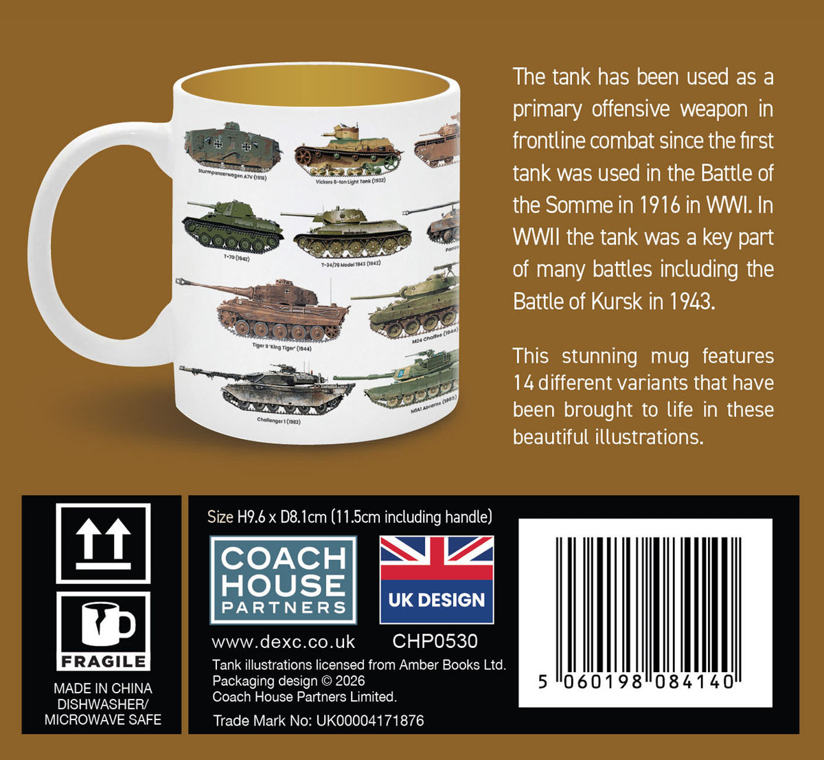 Tanks Ceramic Mug with Gift Box (11oz)