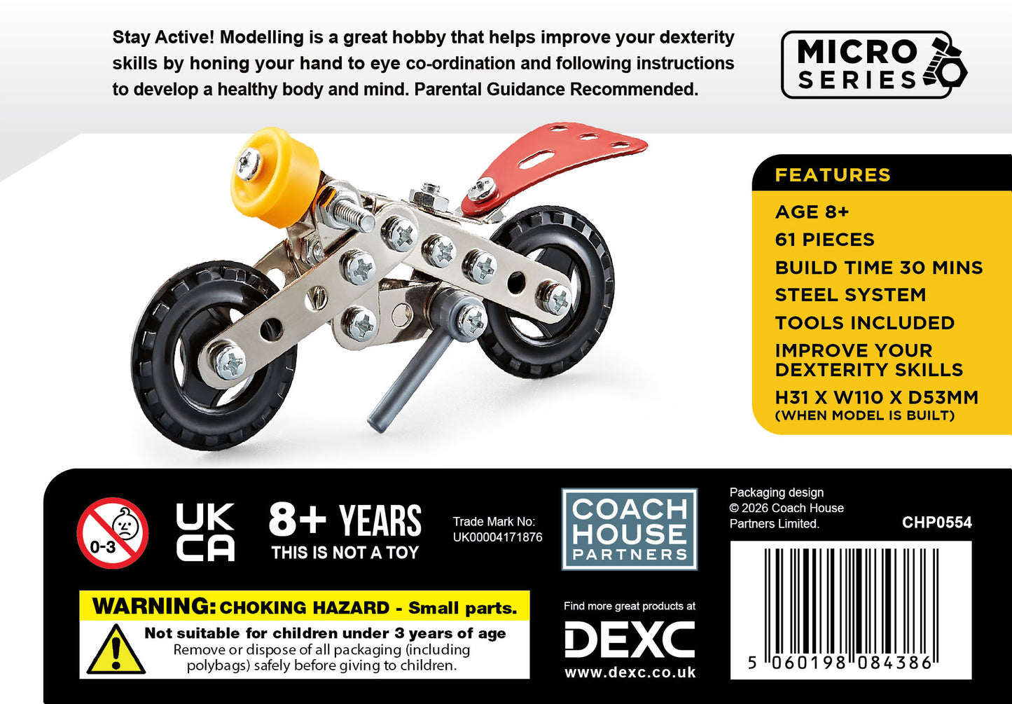 Micro Series Motorbike Metal Construction Set