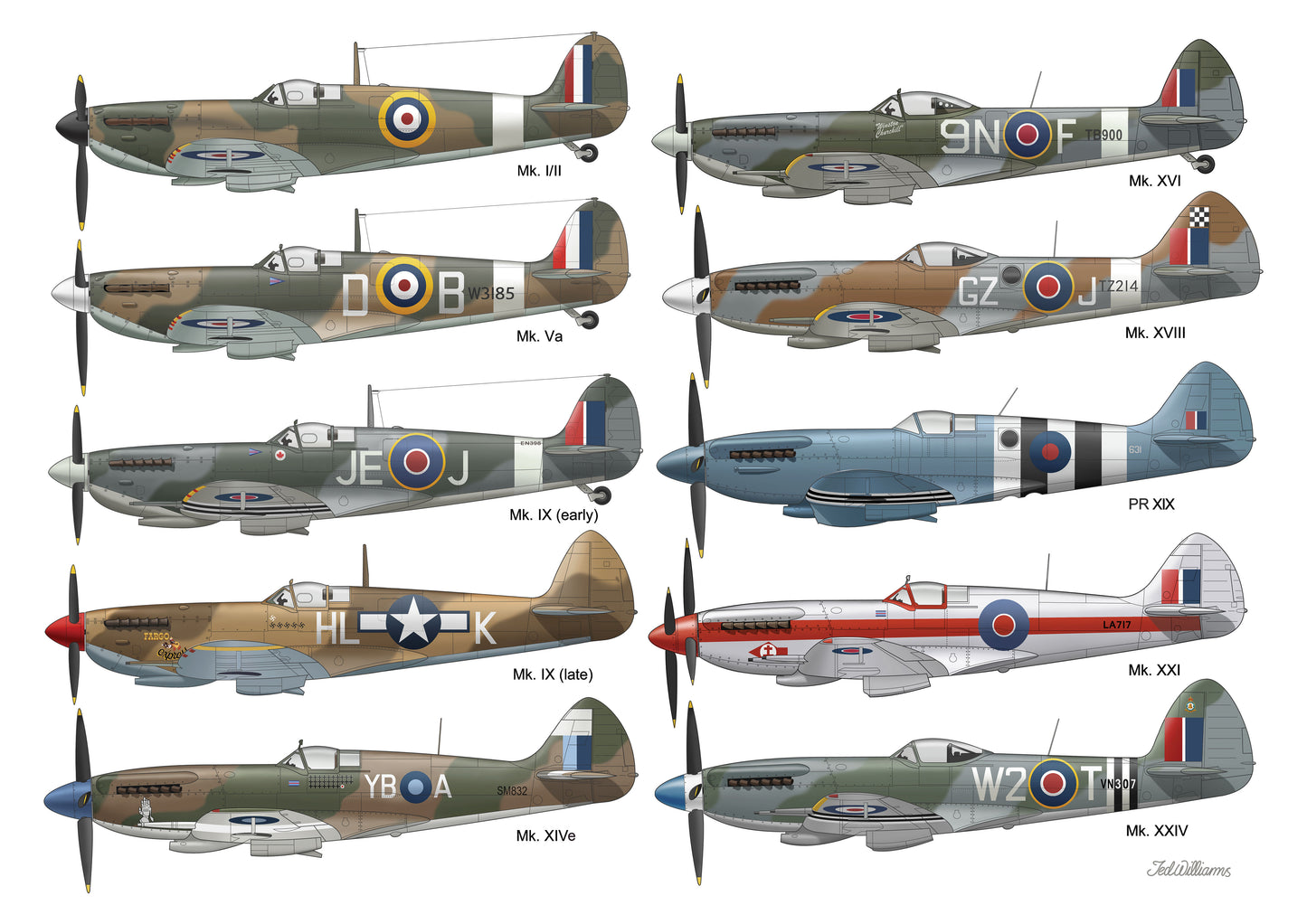 Spitfire A3 Print