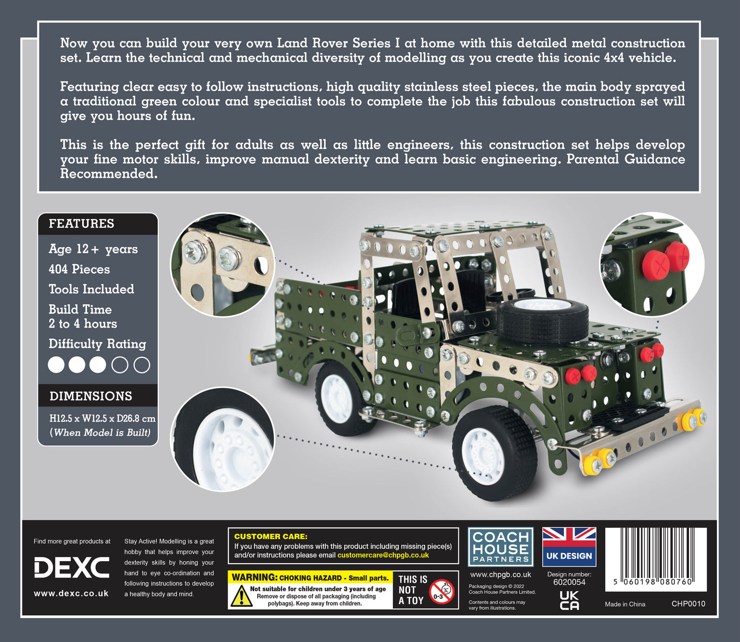 Land Rover Metal Construction Set
