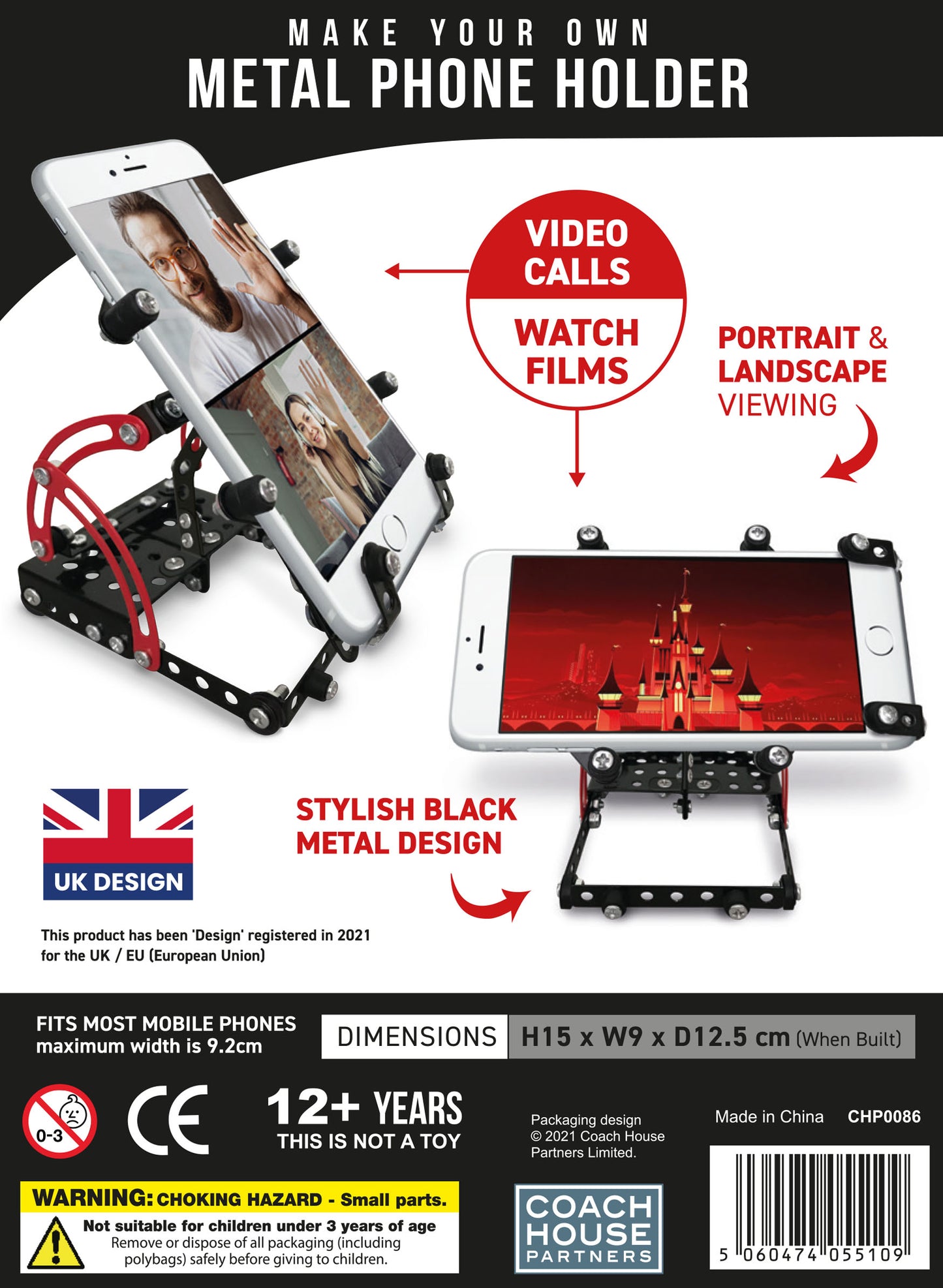 Make Your Own Metal Mobile Phone Holder (Black)