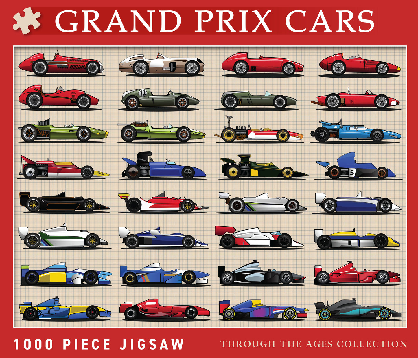 Grand Prix Racing Cars 1000 Piece Jigsaw Puzzle