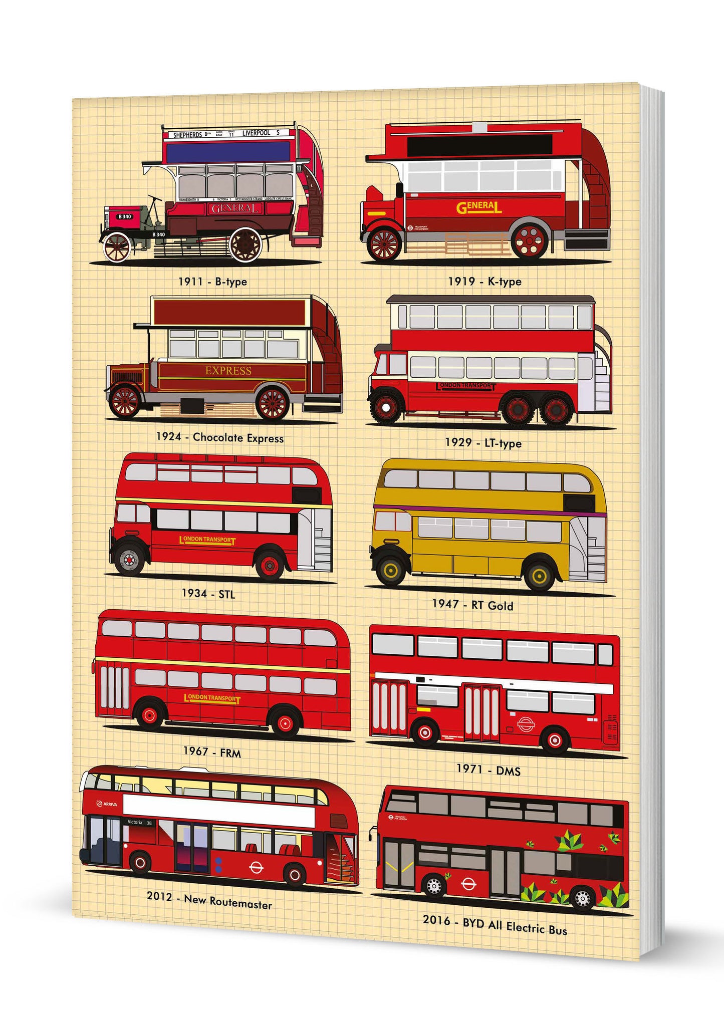 London Buses A5 Notebook