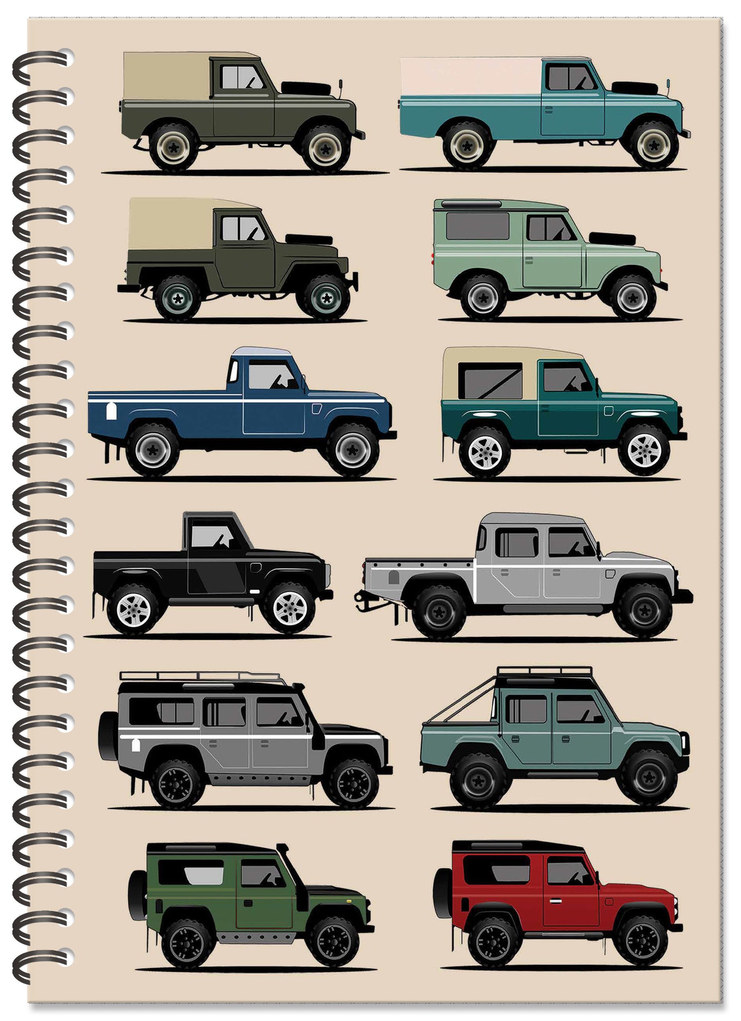 Landy Spiral Bound Notebook (A5 lined pages)