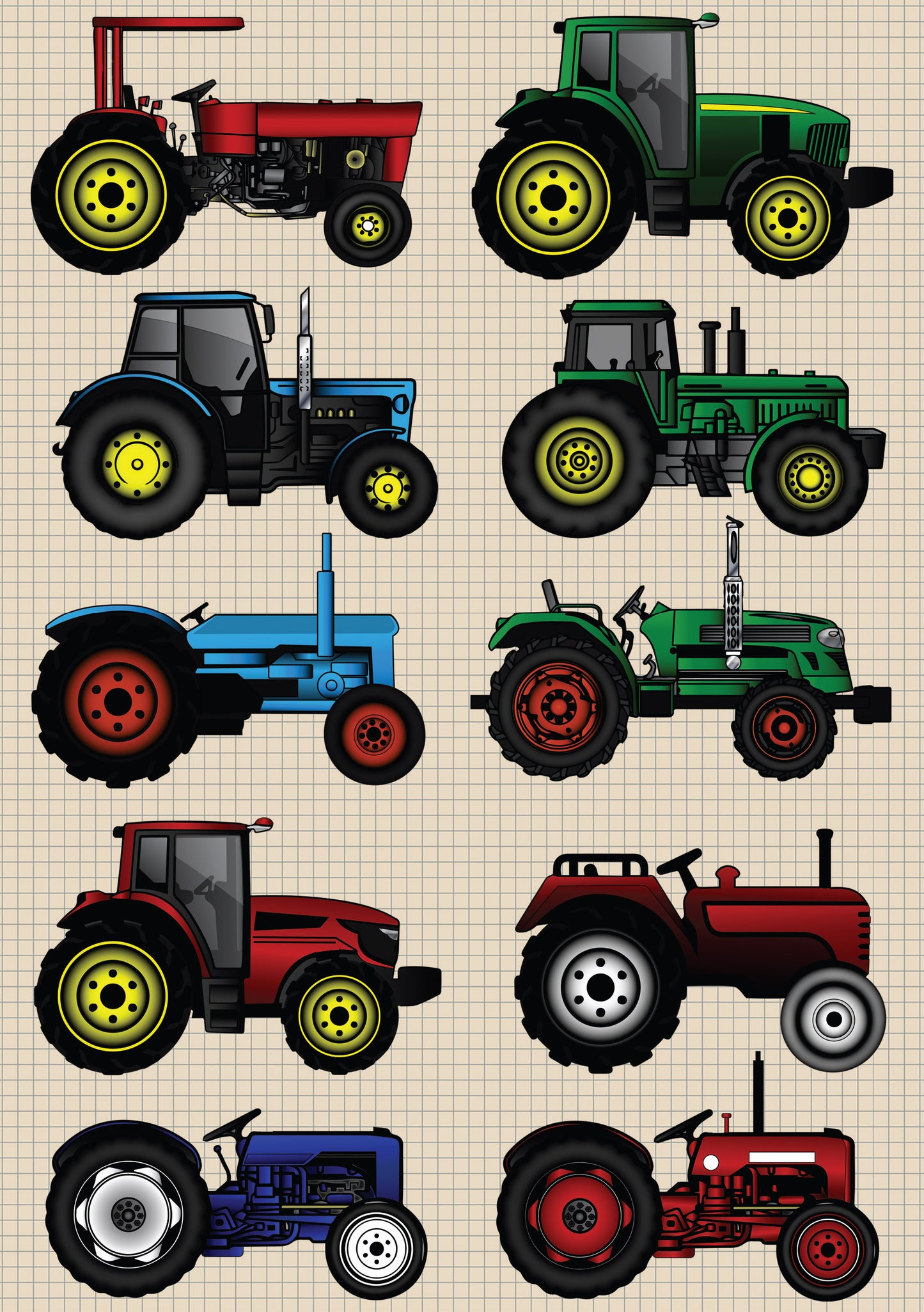 Tractors Softback A5 Notebook