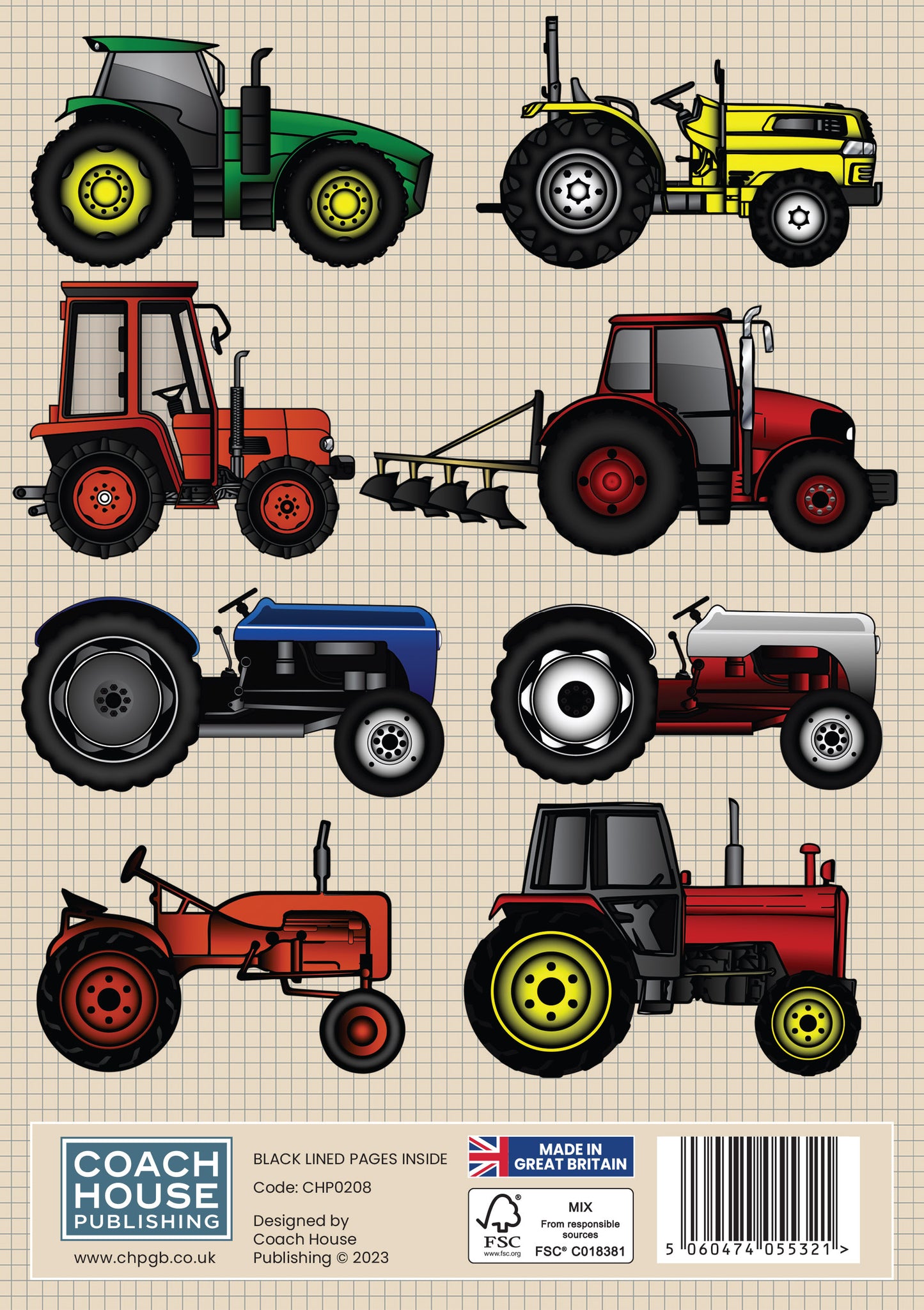 Tractors Softback A5 Notebook