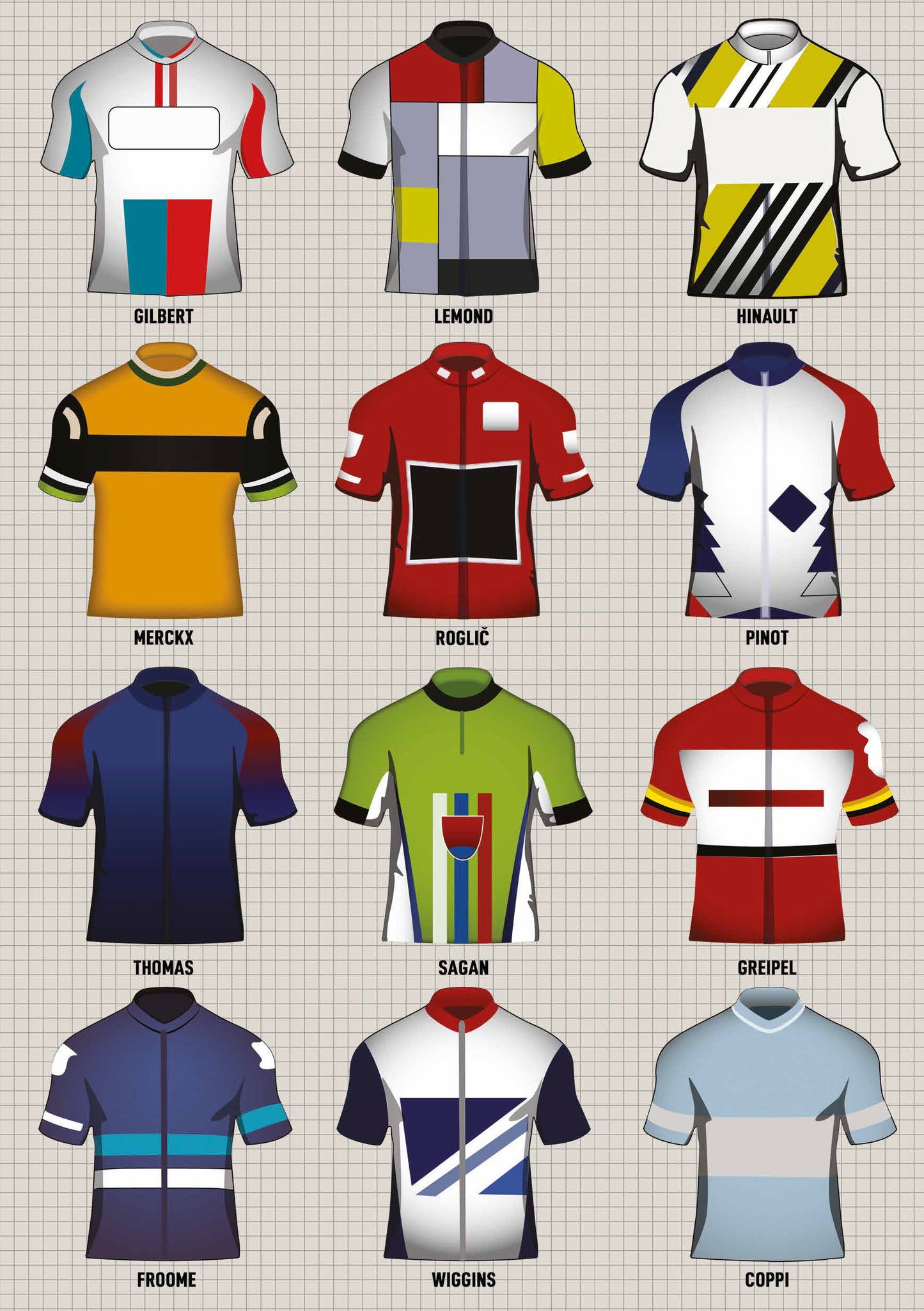 Vintage Cycling Jerseys Notebook (A5 120 Lined Pages)
