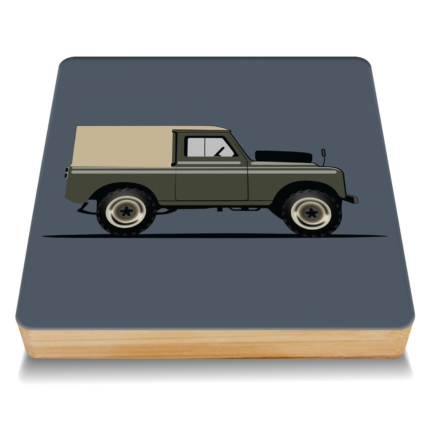 Land Rover Bamboo Drinks Coasters Set of 4