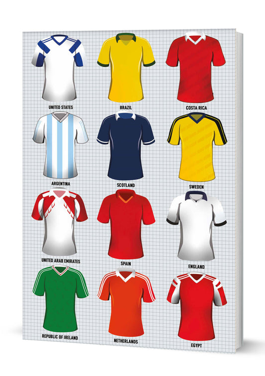 Vintage Football Tops A5 Notebook