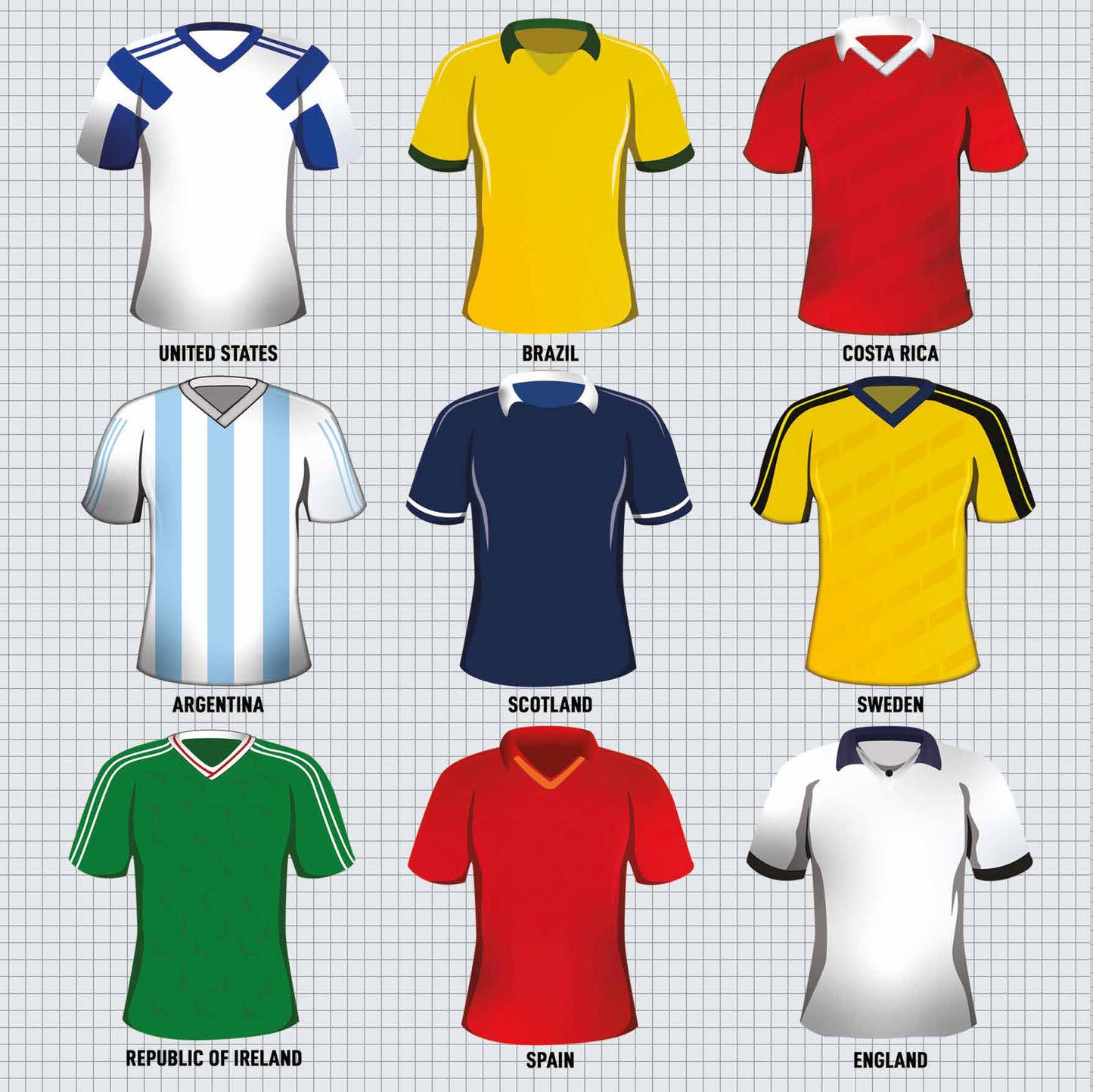 Vintage Football Tops Greetings Card (150x150 blank)